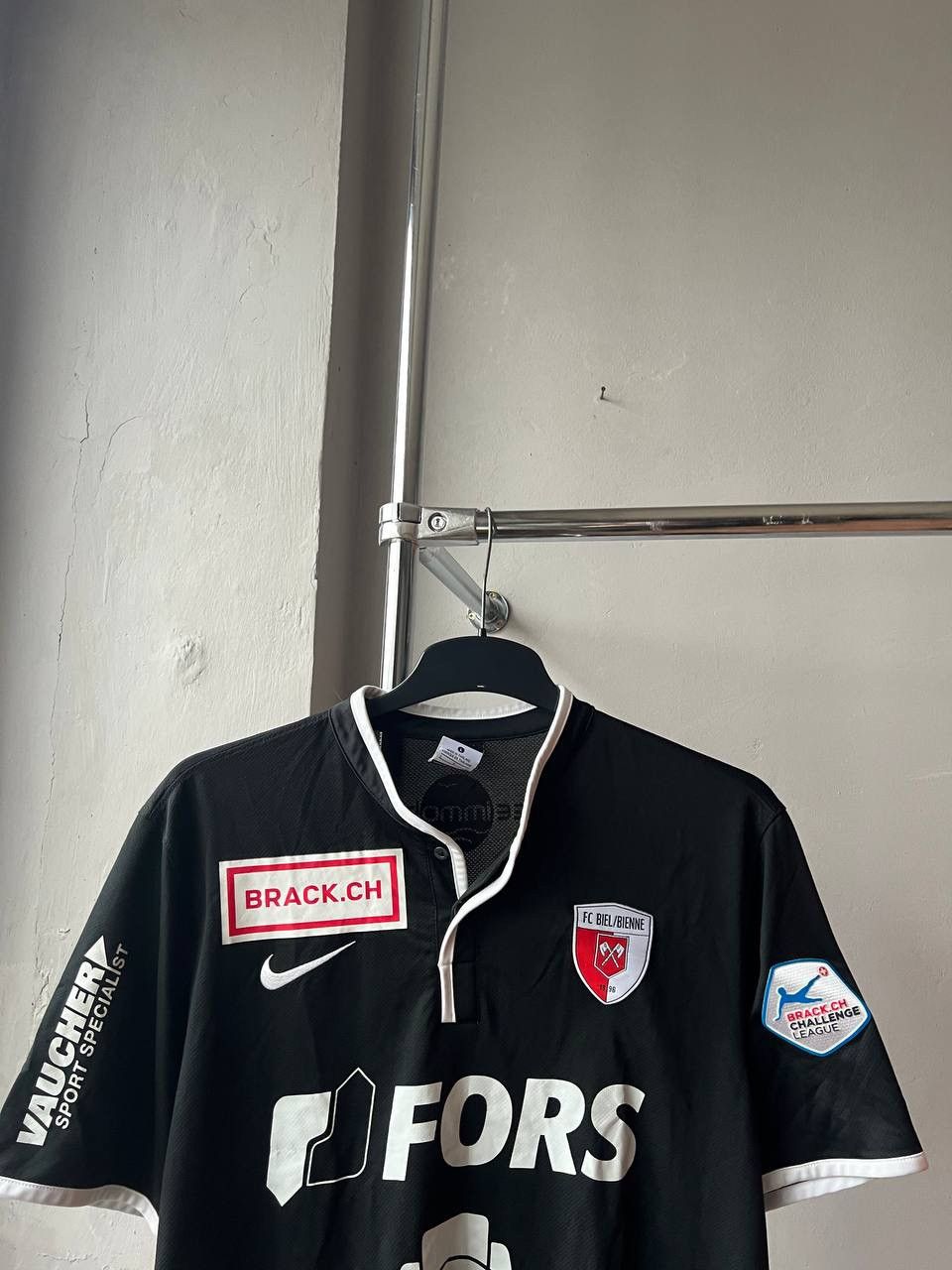 Nike 2012/13 FC BIEL/BIENNA #12 COBRAZ MATCH WORN SOCCER JERSEY L Size US L / EU 52-54 / 3 - 4 Thumbnail