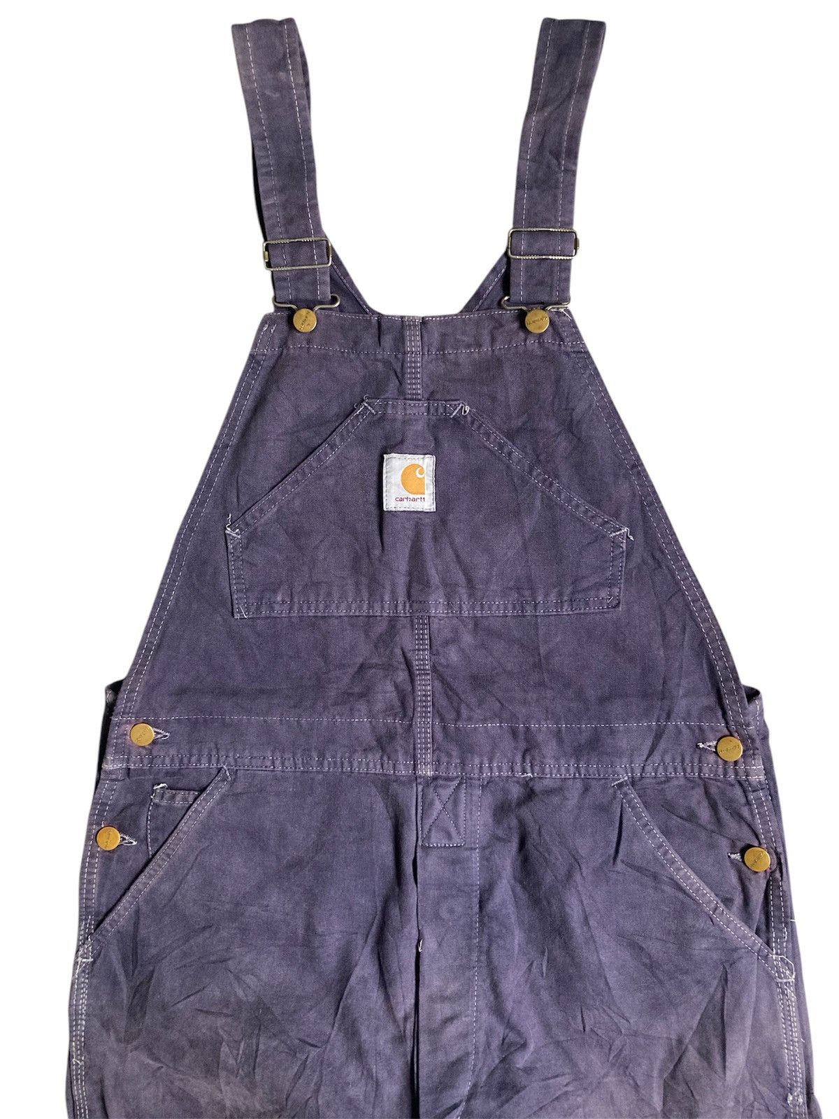 Carhartt × Vintage Vintage Distressed Carhatt Bib Overalls Dungaree Workwear Size US 36 / EU 52 - 3 Thumbnail