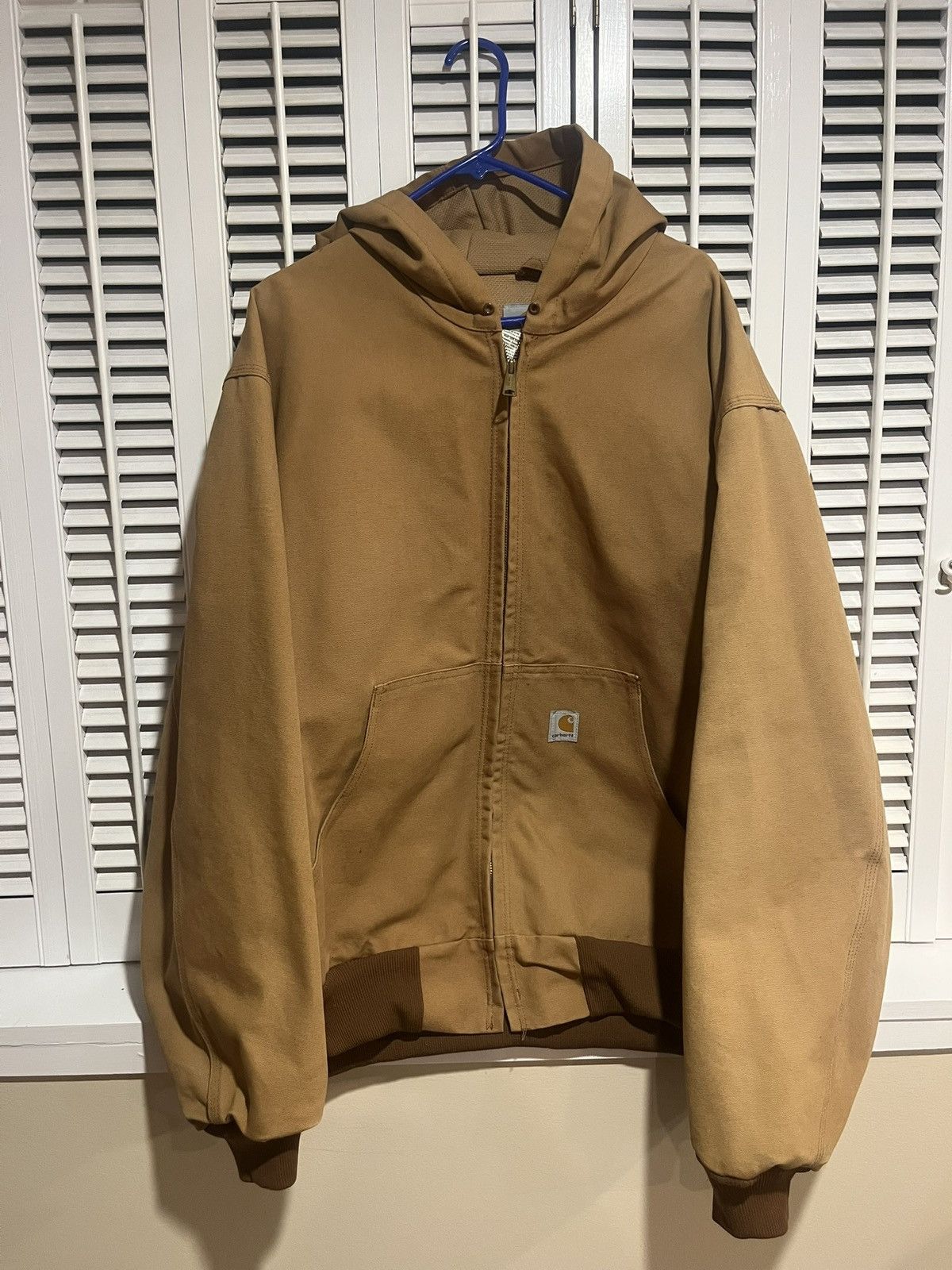 Carhartt Vintage 2008 Carhartt J131 brown hooded active work jacket Size US XXL / EU 58 / 5 - 1 Thumbnail