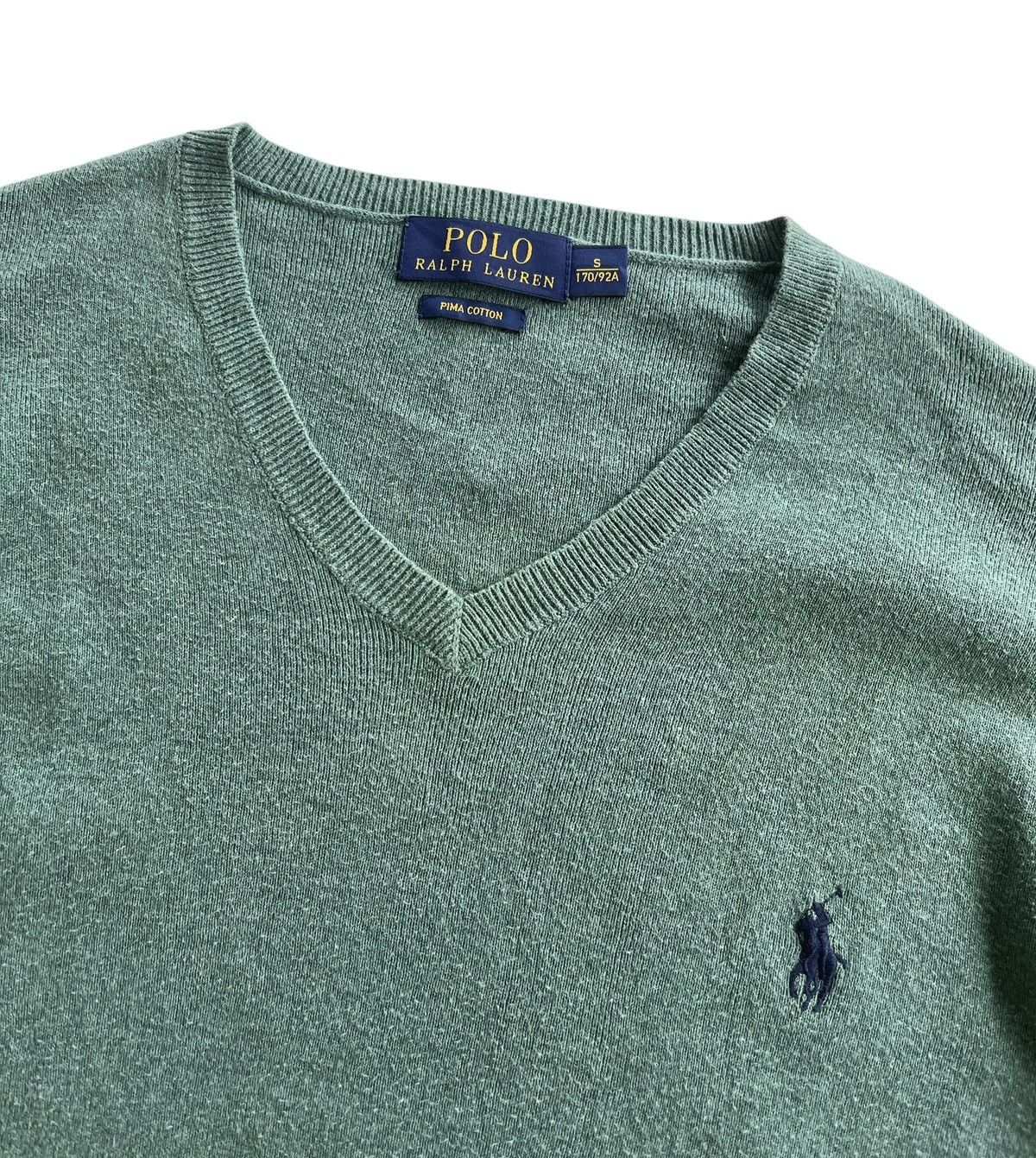 Polo Ralph Lauren Polo Ralph Lauren V-Neck Sweater Knitted Size US S / EU 44-46 / 1 - 7 Thumbnail