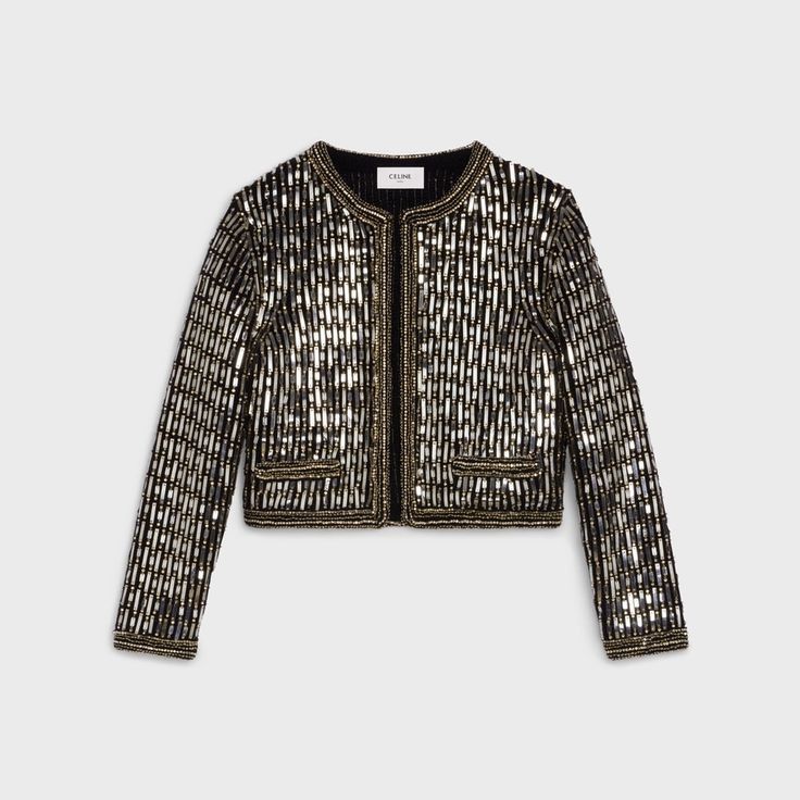 Celine o1w1db10125 2AD17083T Embroidered Cardigan Jacket Size S / US 4 / IT 40 - 1 Preview