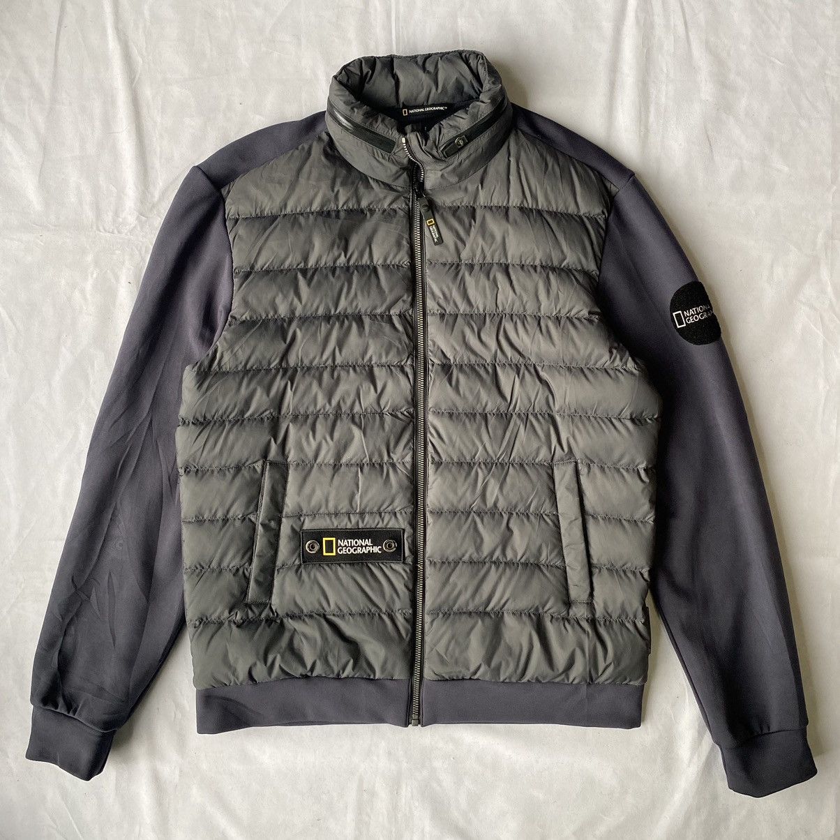Goretex × Japanese Brand National Geographic Hybrid Puffer Quilted Gorpcore Jacket Size US XL / EU 56 / 4 - 1 Thumbnail