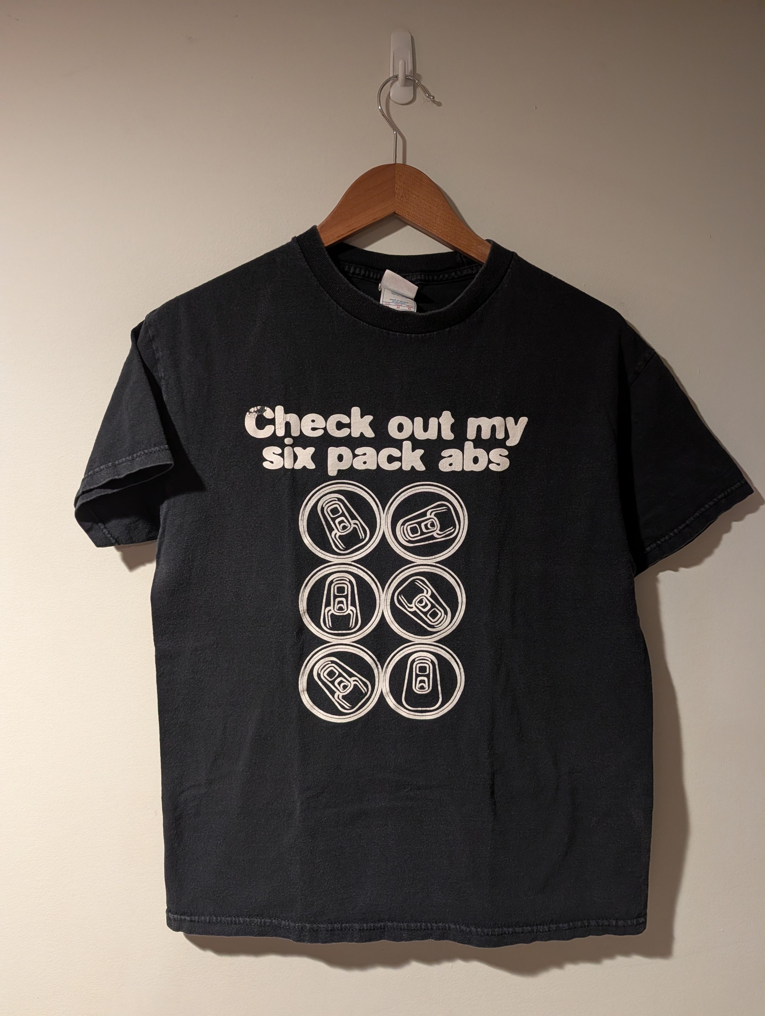 Arts & Science Vintage Check Out My Six Pack Abs Beer Can T-Shirt Medium Size US M / EU 48-50 / 2 - 1 Thumbnail