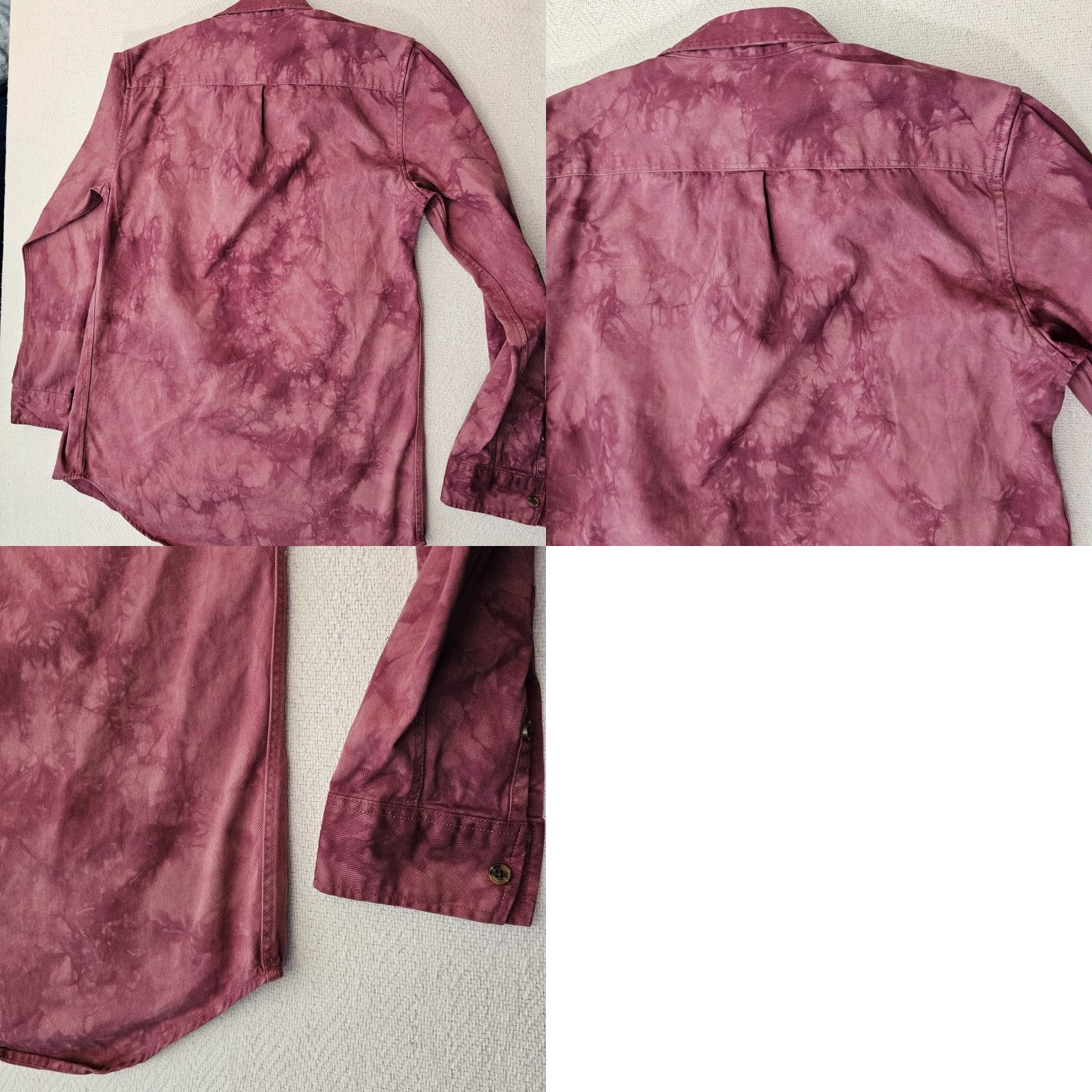 Pacsun Pacsun Brand Long Sleeve Button Down Shirt Longer Fit Men's Size Medium Red Tie Dye Button-Up PacSun Cotton Shirt Size US M / EU 48-50 / 2 - 8 Thumbnail
