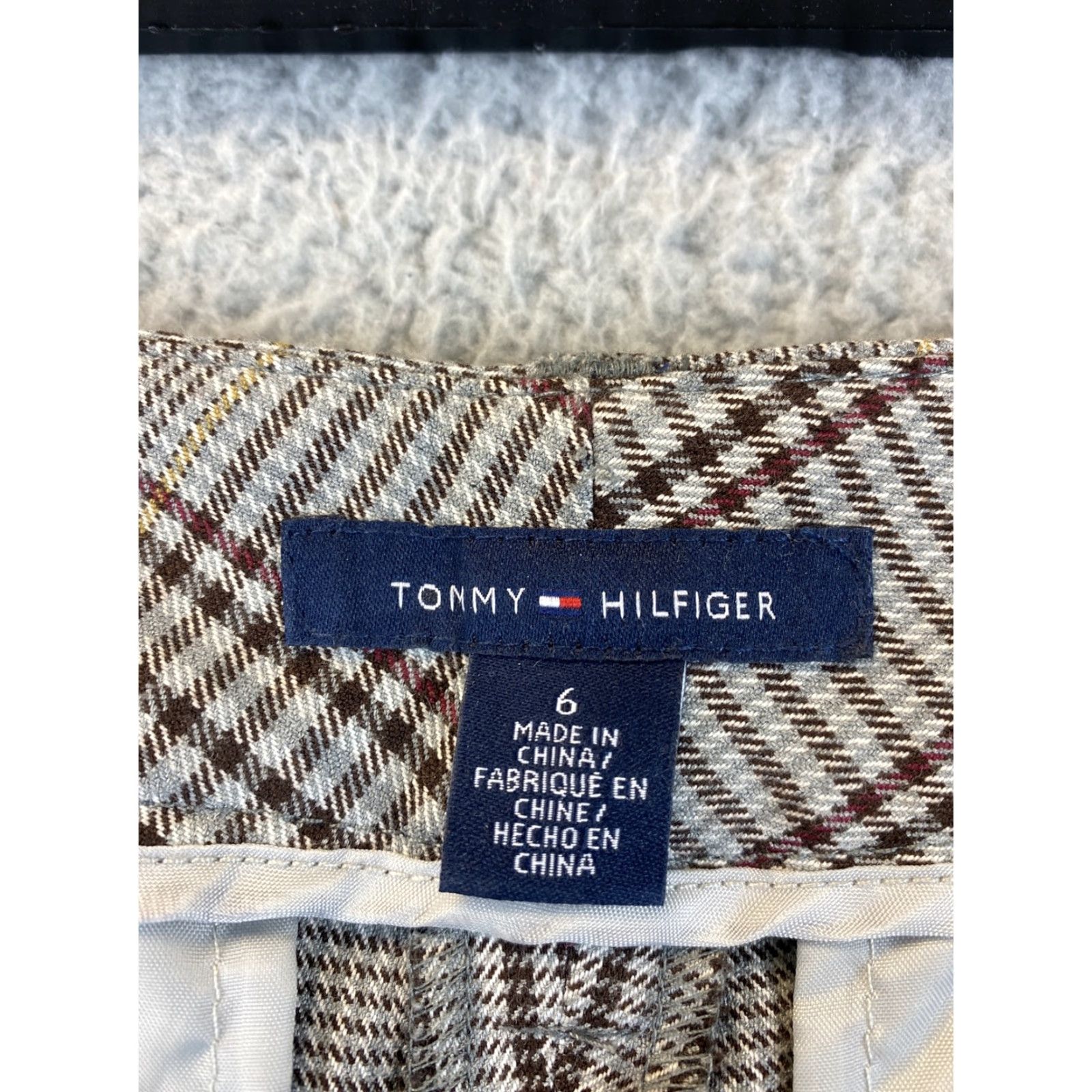 Tommy Hilfiger Tommy Hilfiger Pants Women 6 Brown Cotton Stretch Straight 76-6 Size 28" / US 6 / IT 42 - 5 Thumbnail