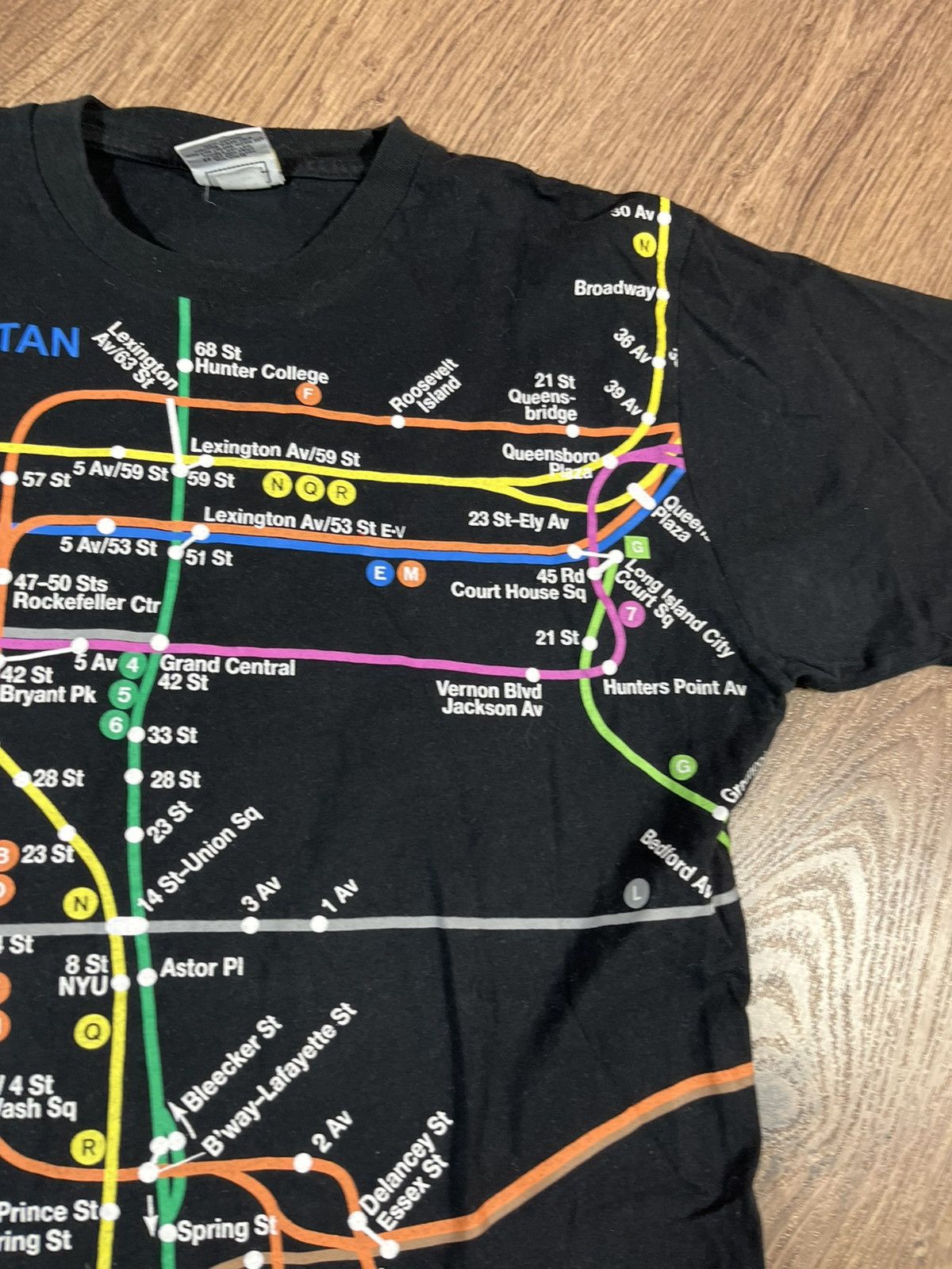 Vintage Vintage New York City Subway Line Tee Size US M / EU 48-50 / 2 - 4 Thumbnail