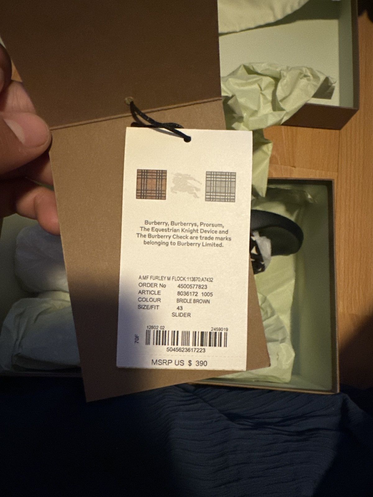Burberry Burberry Monogram flocked slides Size US 9.5 / EU 42-43 - 8 Thumbnail