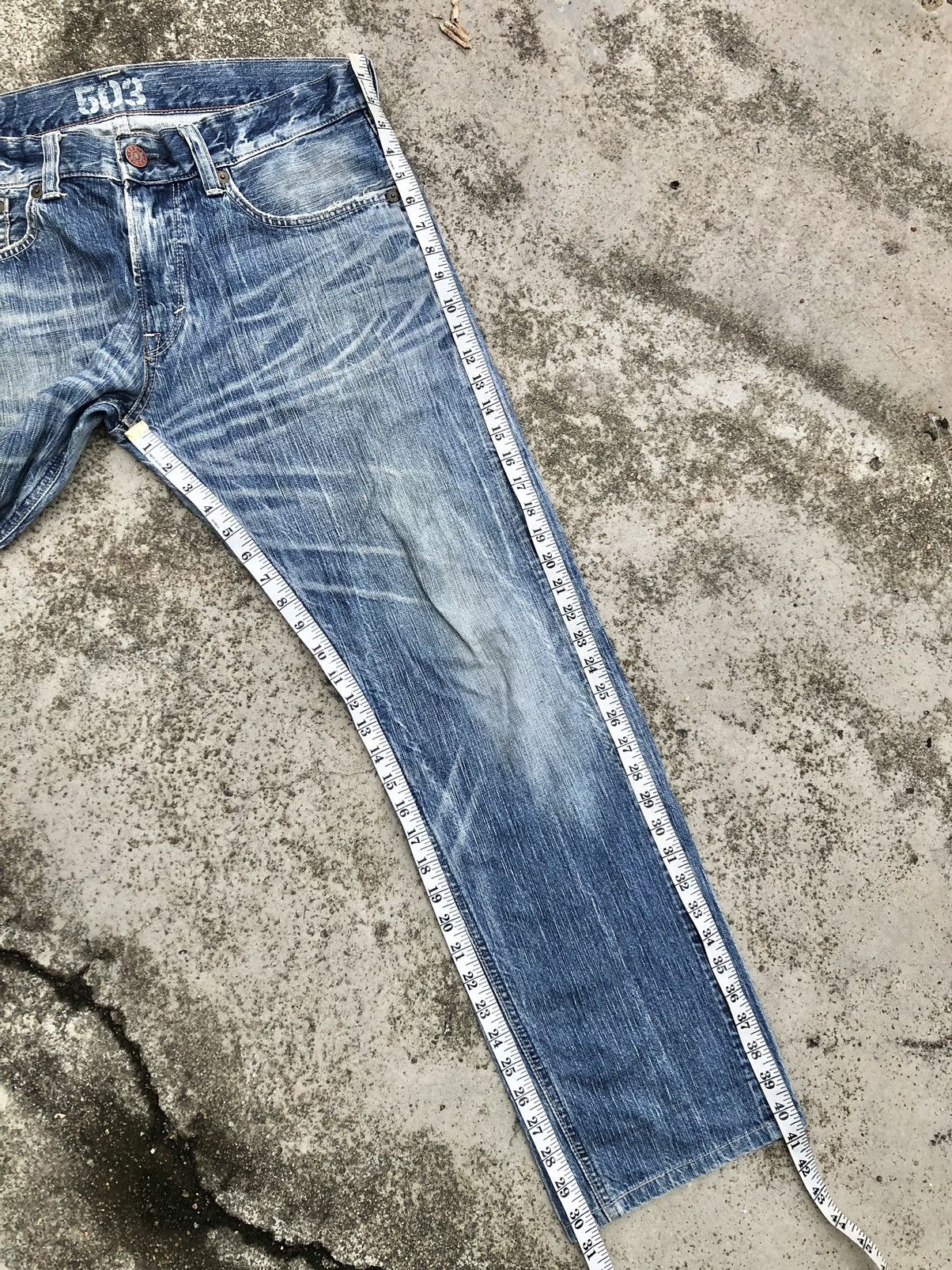 Edwin VINTAGE EDWIN 503 WASHED BLUE DENIM Size US 36 / EU 52 - 9 Thumbnail