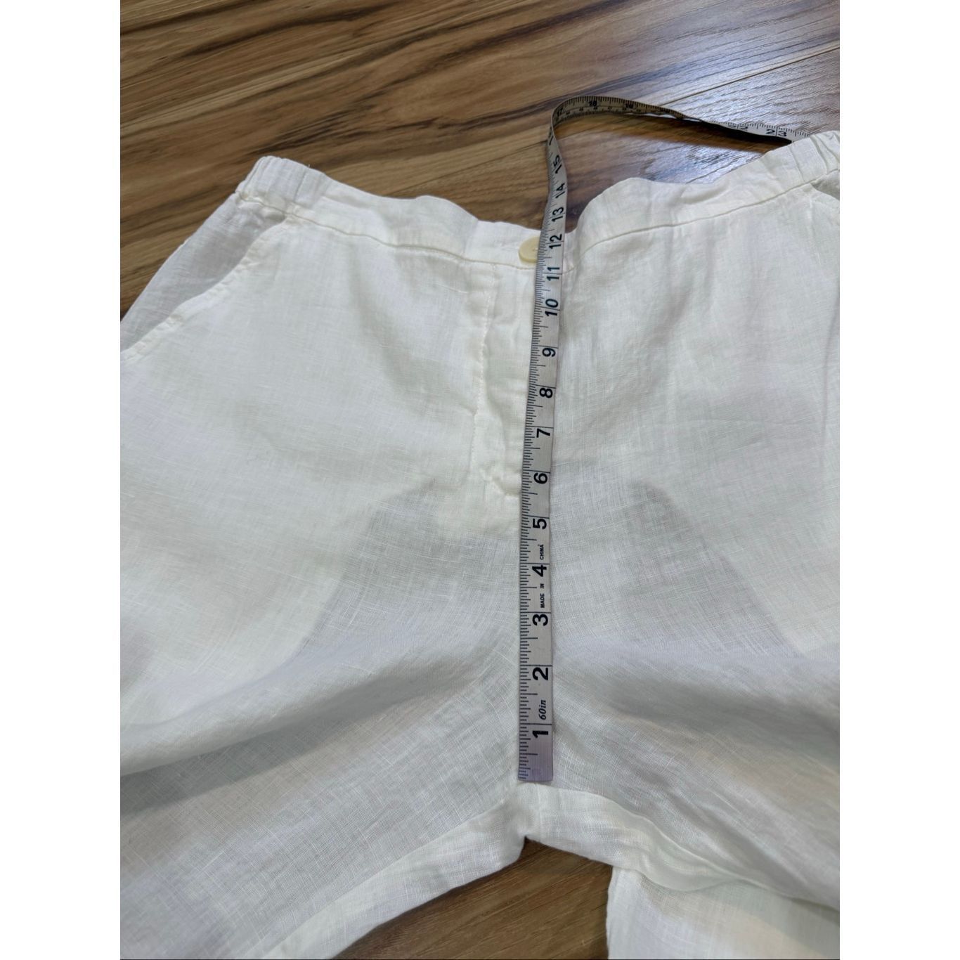 FLAX Flax linen white relax fit wide leg pants size M Size 30" / US 8 / IT 44 - 8 Thumbnail