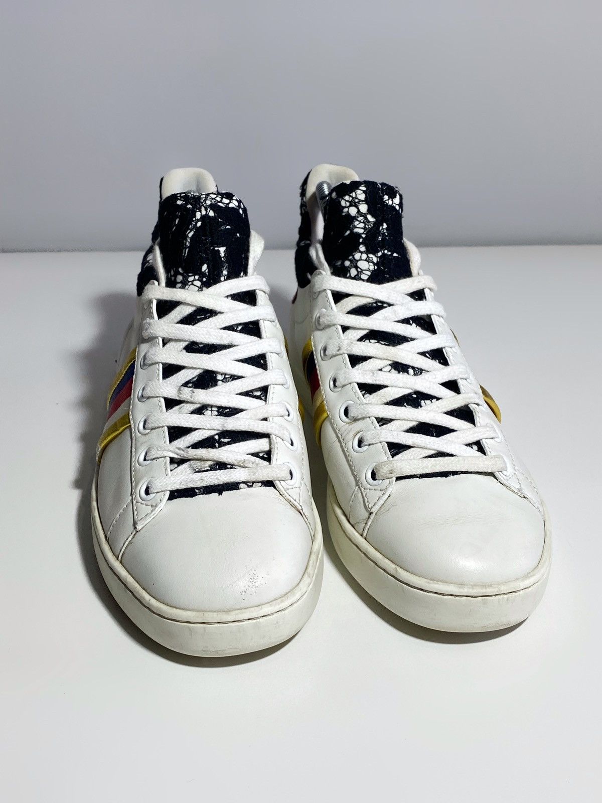 Gucci Gucci Women’s Ace Leather Trainers Size US 7 / IT 37 - 4 Thumbnail