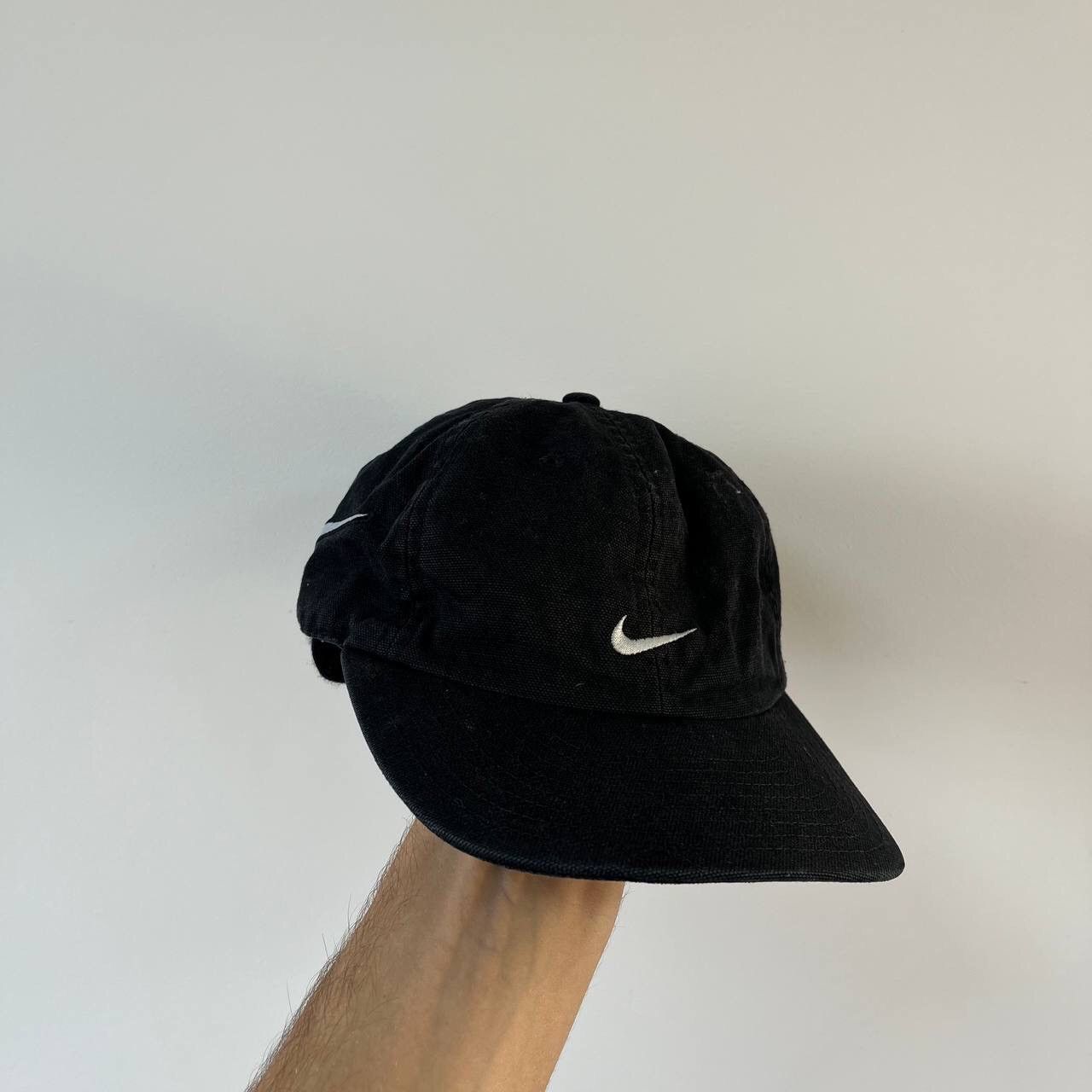 Nike Vintage Big logo Nike HatBlack Classic Pro Fitted Swoosh 90s Size ONE SIZE - 10 Thumbnail