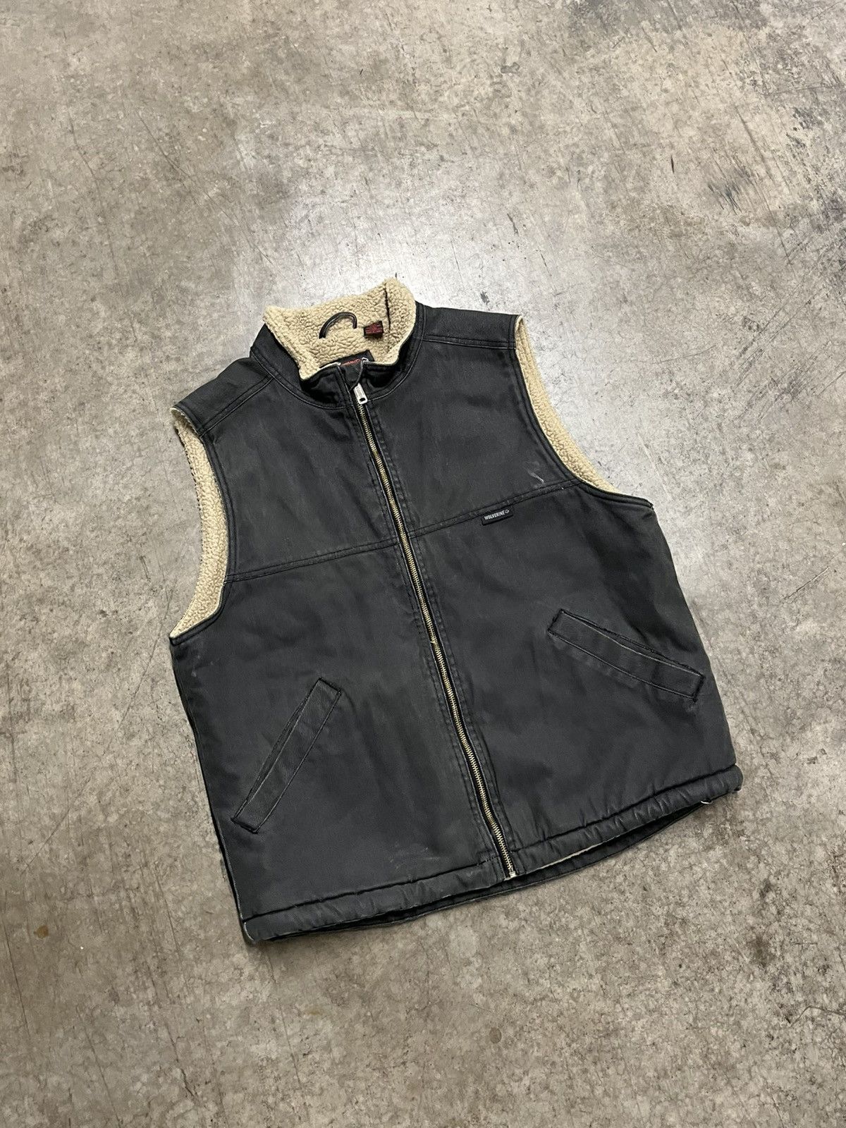 Carhartt × Vintage Carhartt style Sherpa lined workwear vest faded hype rare Size US L / EU 52-54 / 3 - 2 Thumbnail
