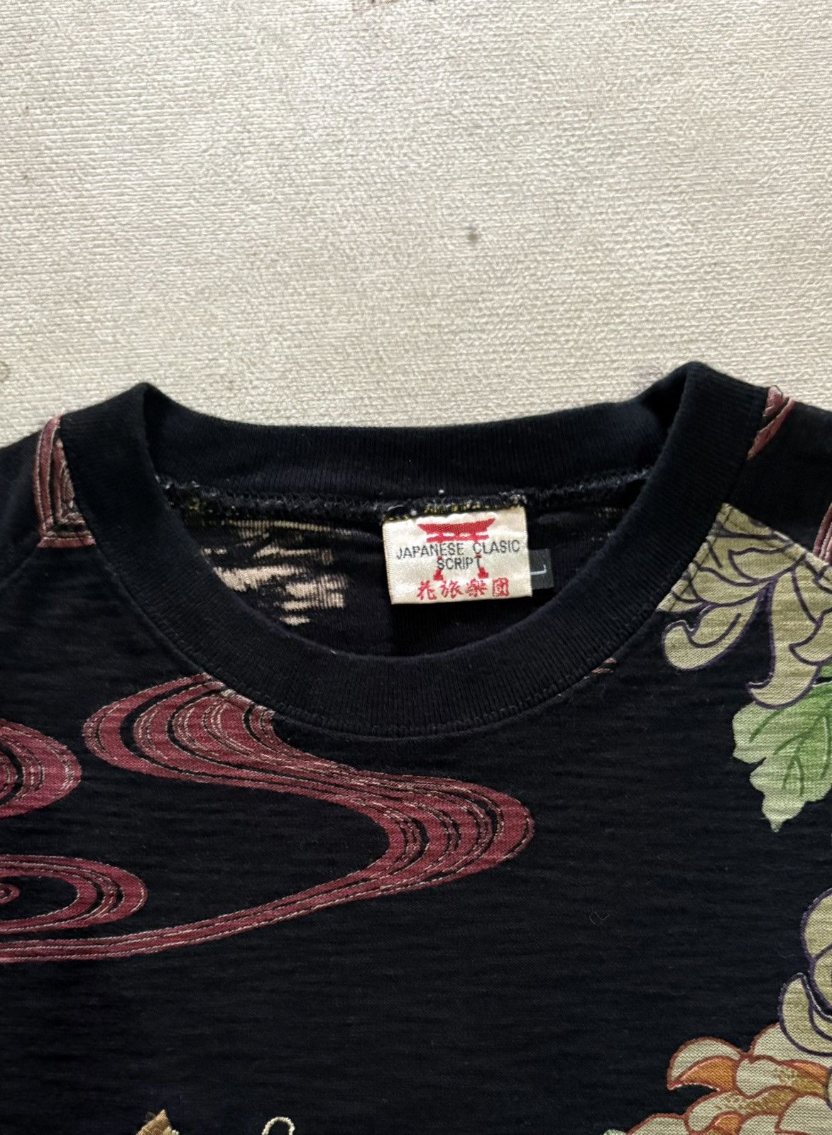 Designer × Vintage Vintage Sukajan Japanese Clasic Scrip Long Sleeve Tee Size US M / EU 48-50 / 2 - 9 Thumbnail