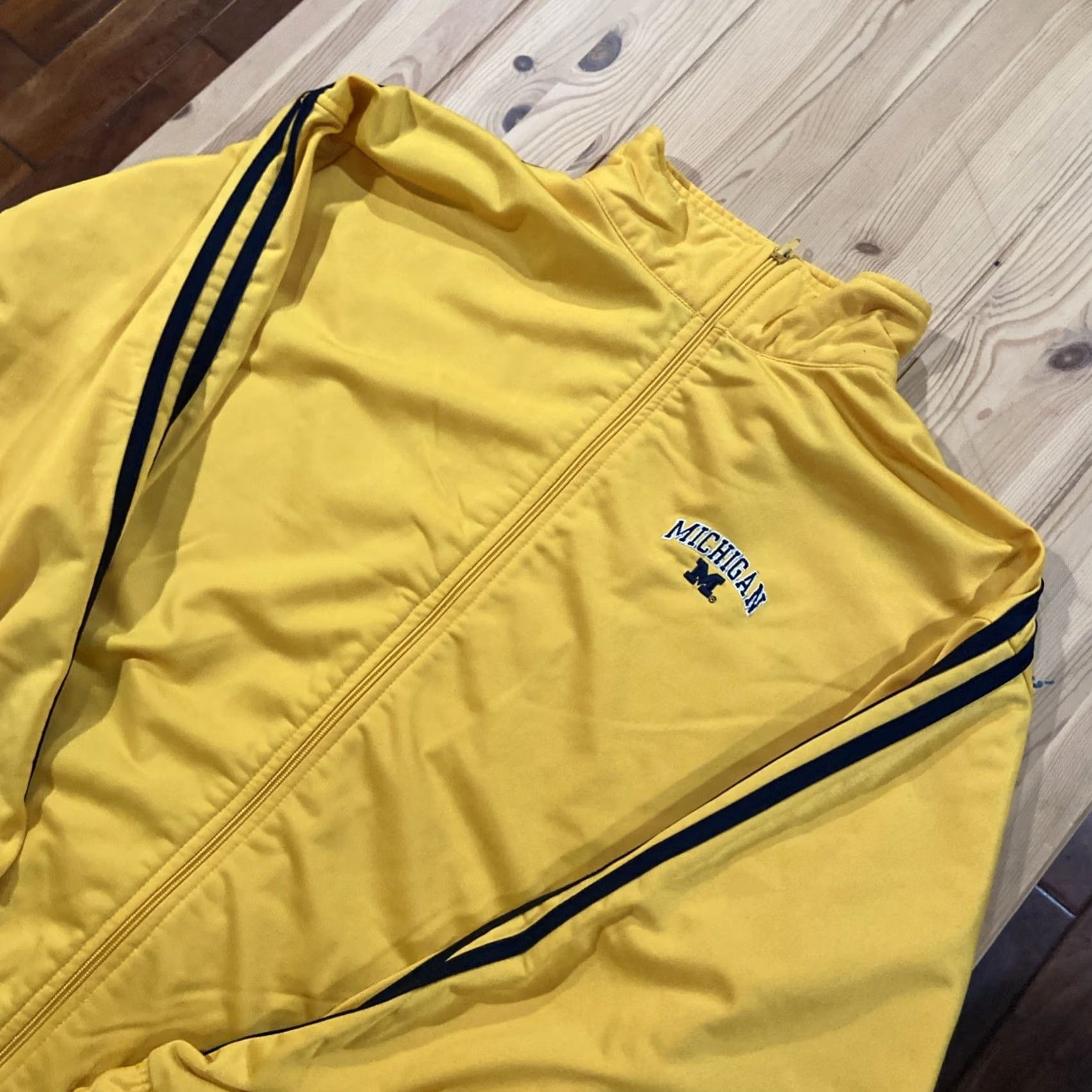 Vintage VINTAGE Michigan Wolverines Mens XL Lined Zip Up Jacket Sports Windbreaker Blue Embroidered Logo Size US XL / EU 56 / 4 - 2 Thumbnail