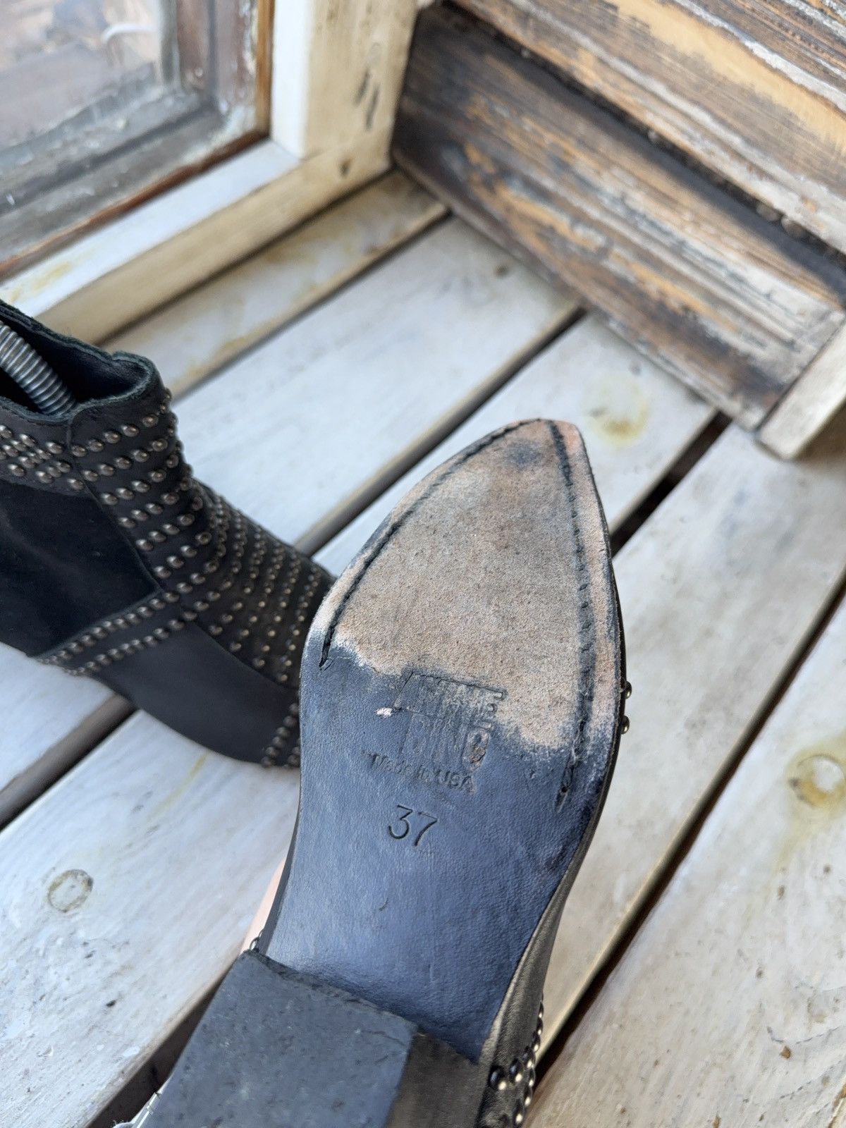 Anine Bing Anine Bing 00s Studded Western Leather Boots Made USA Size US 6.5 / IT 36.5 - 16 Thumbnail