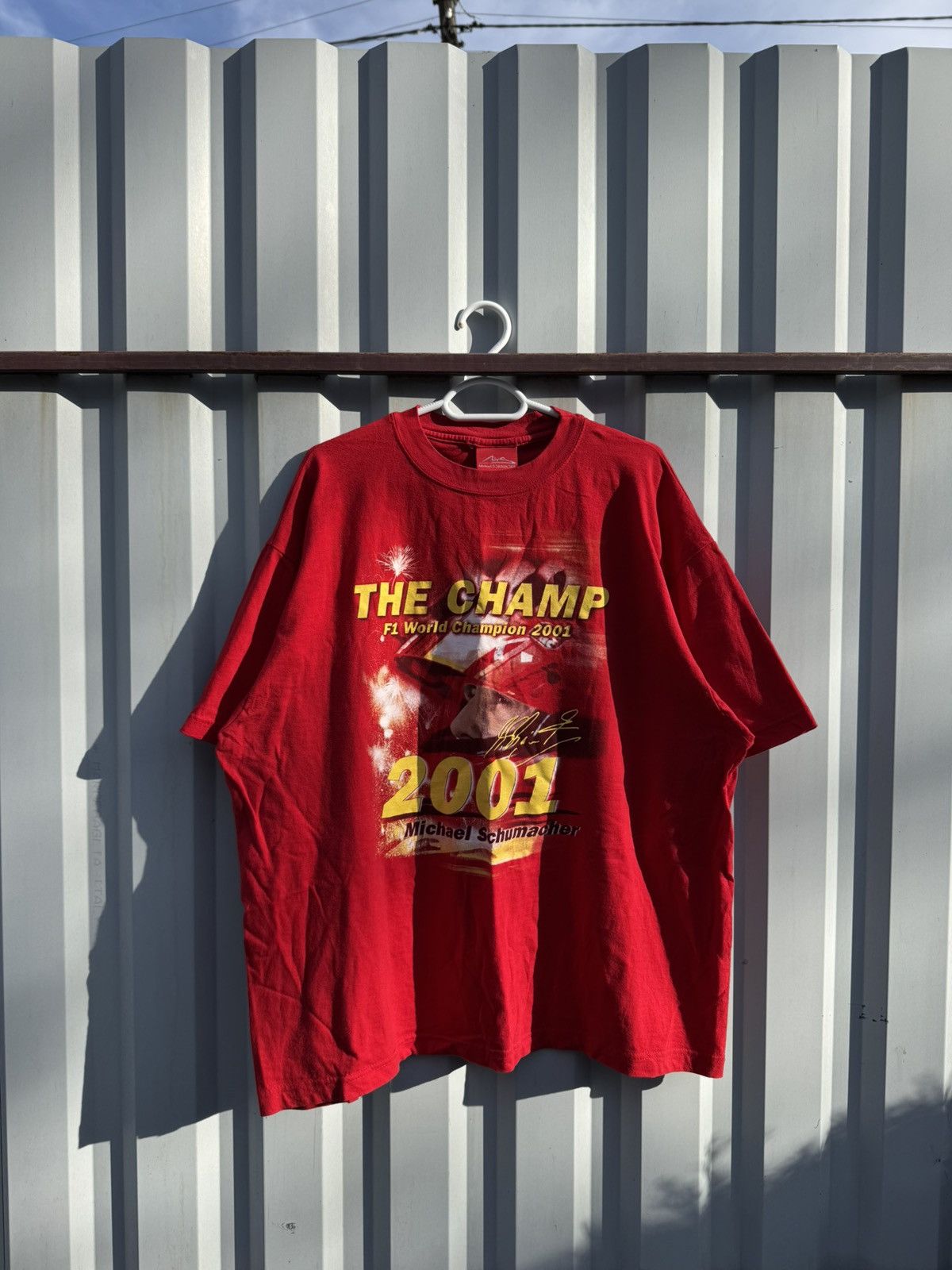 Formula 1 × NASCAR × Vintage 🏓 Rare🏓 Michael Schumaher 2001 Champion T-Shirt Size US XL / EU 56 / 4 - 1 Thumbnail
