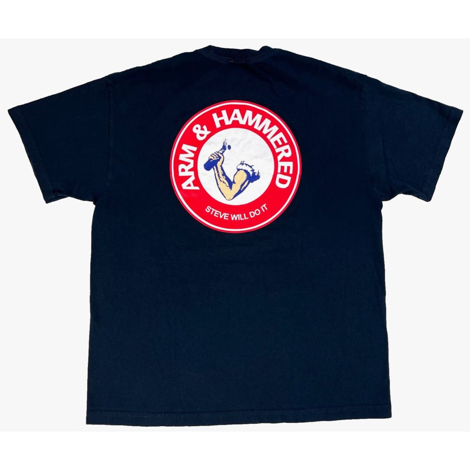 Vintage Nelk Boys Men's T-Shirt Arm & Hammered Steve Will Do It Double-Sided Sz XL Size US XL / EU 56 / 4 - 2 Thumbnail