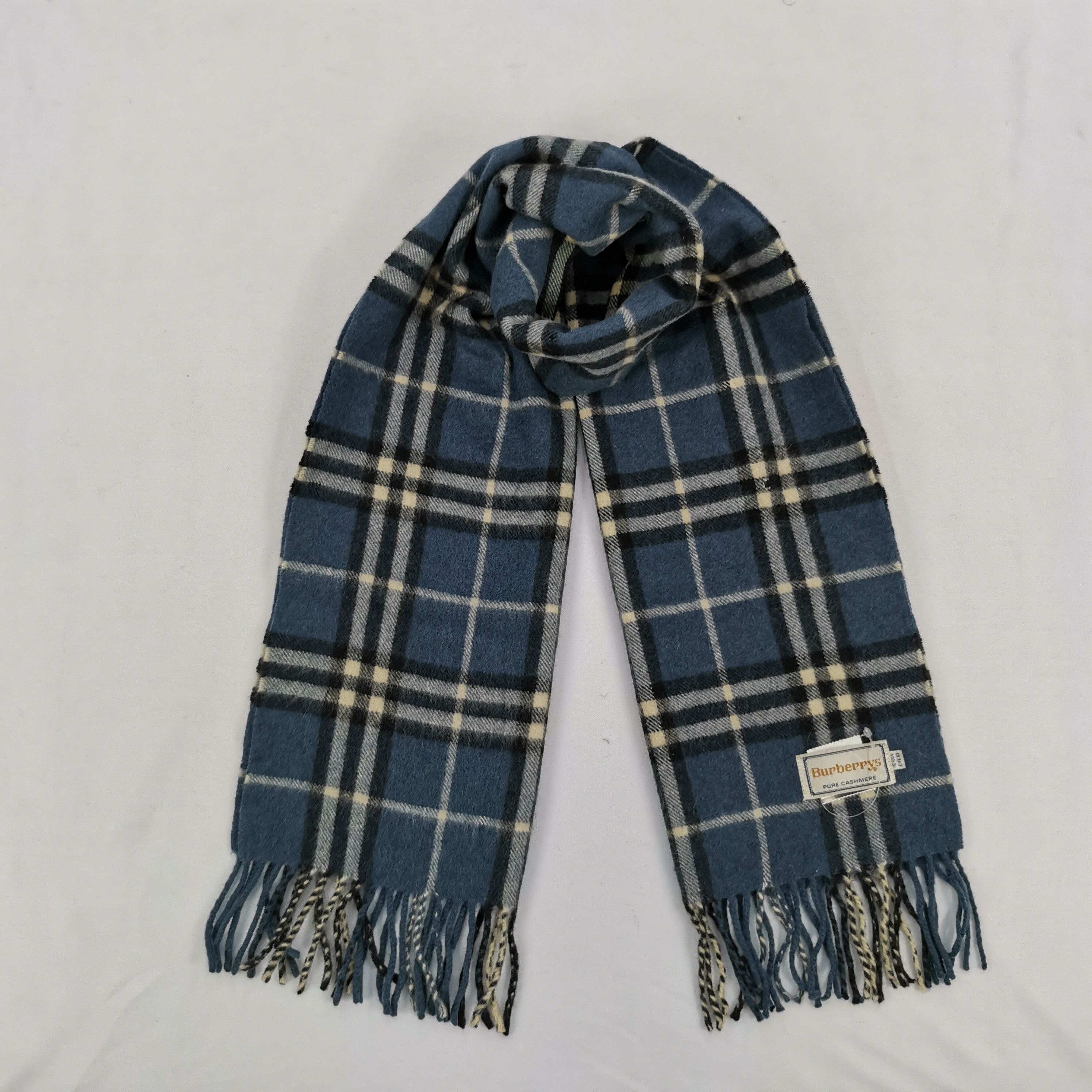 Burberry × Vintage Vintage Burberry Scarf Wool Cashmere Scarves. Size ONE SIZE - 1 Thumbnail