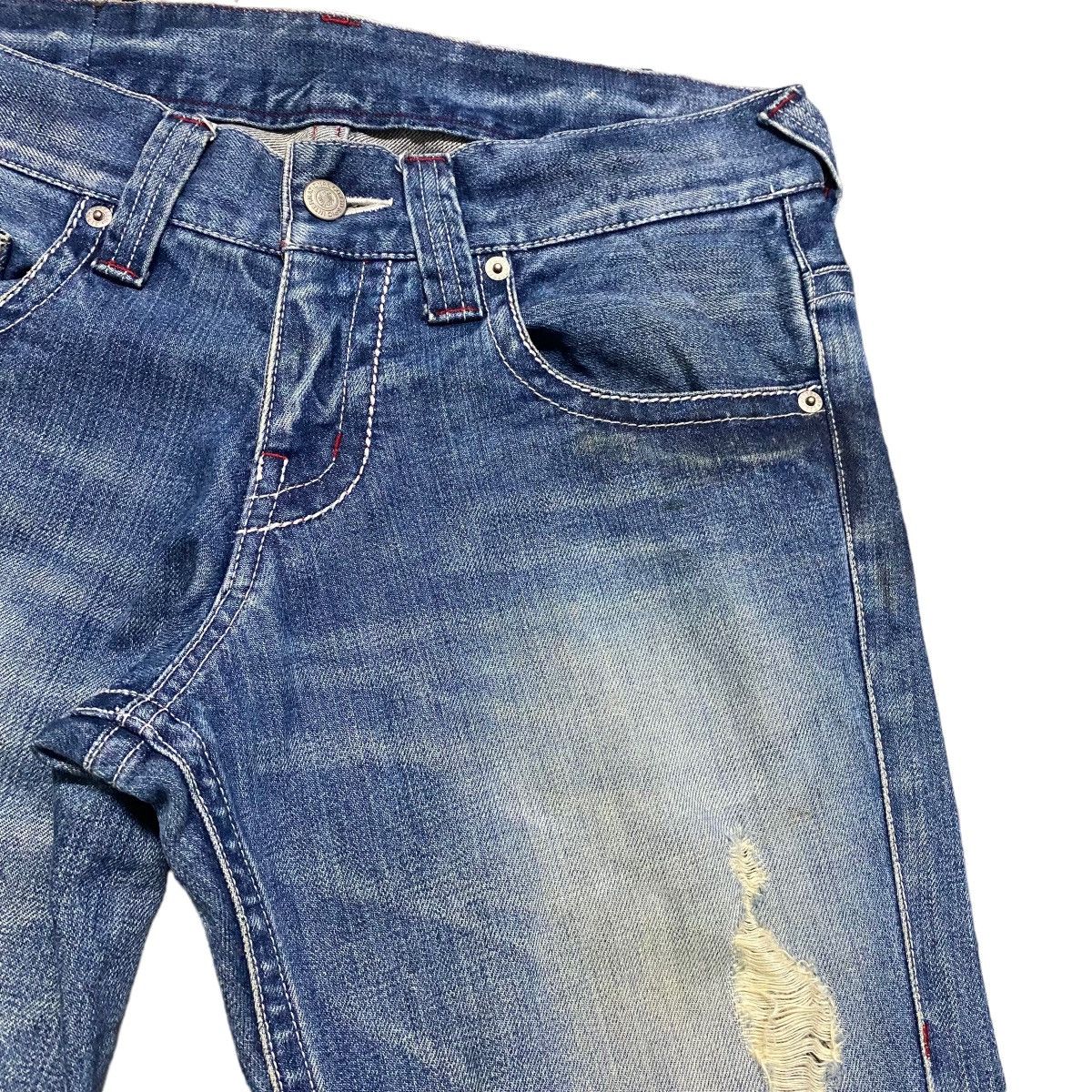 Tornado Mart Tornado Mart Distressed Denim Flare Jeans Size US 30 / EU 46 - 5 Thumbnail