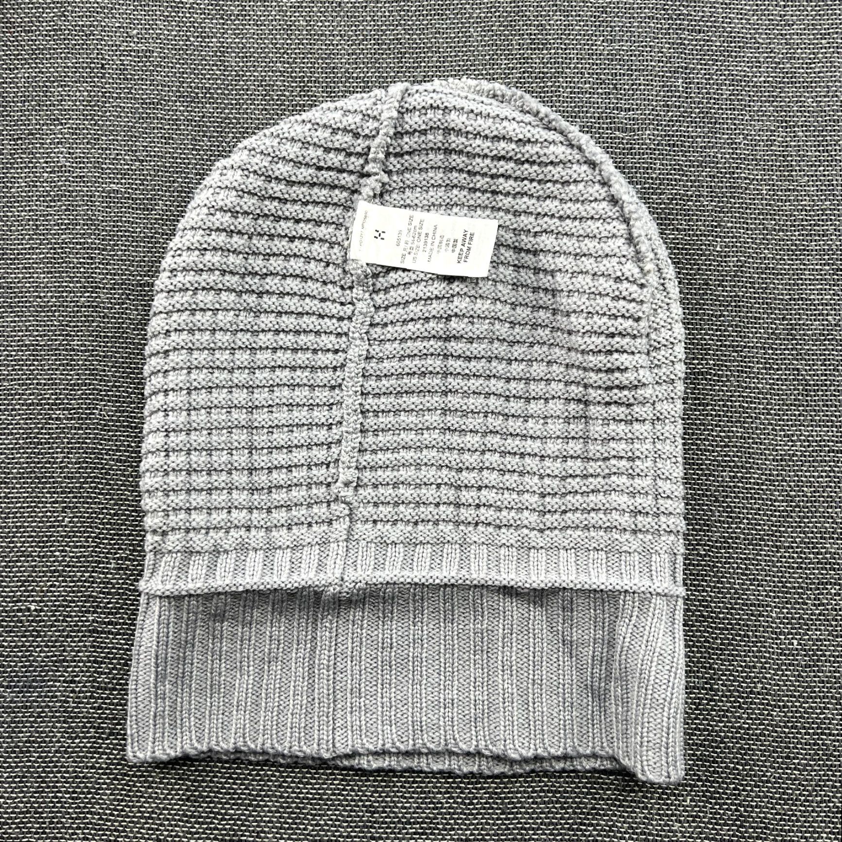 Vintage Haglofs Gray Beanie One Size OSFA Cuffed Stretch Wool Blend knitted Unisex Adults Mens Womens Beanie Size ONE SIZE - 4 Thumbnail