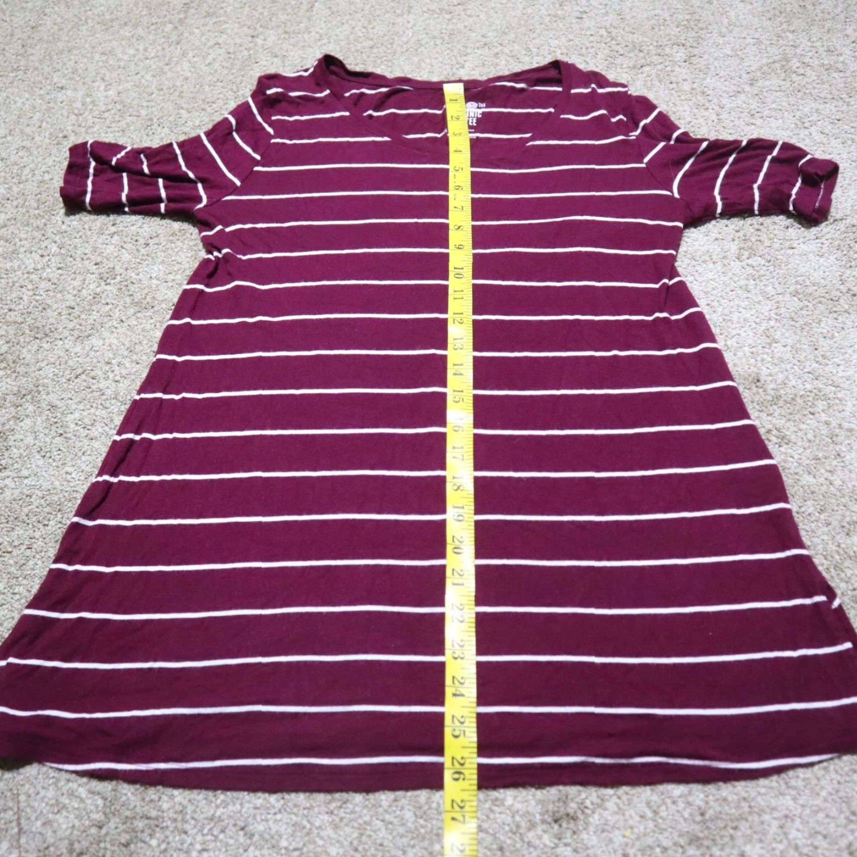 Vintage VINTAGE Authentic American Heritage Women's Tunic Shirt Long Sleeve S Purple Striped Casual Size S / US 4 / IT 40 - 6 Thumbnail