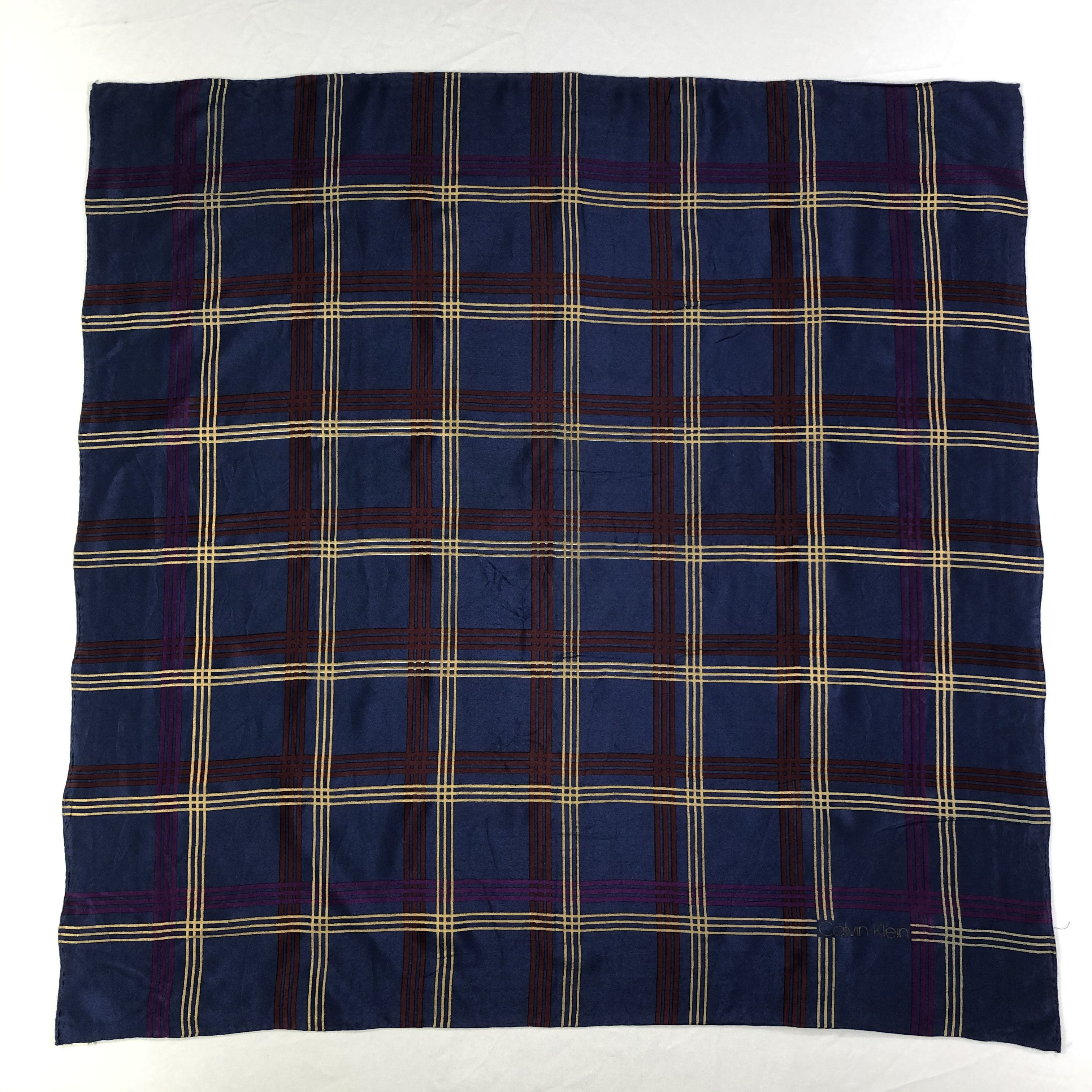 Calvin Klein × Vintage Vintage Calvin Klein Silk Scarf Size ONE SIZE - 2 Thumbnail
