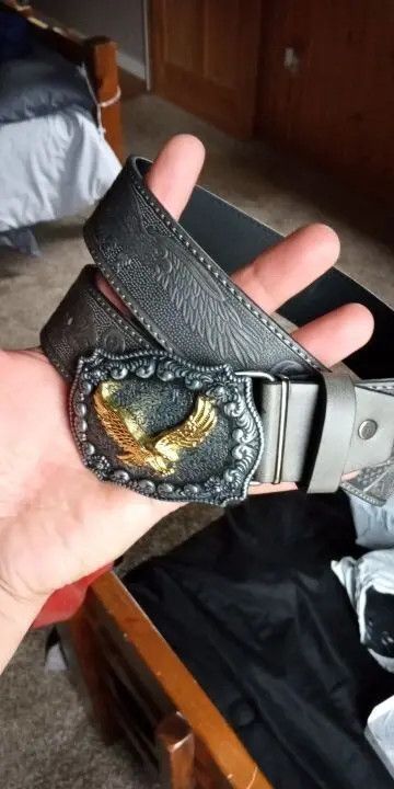 Other 120cm Eagle Buckle Belt Size ONE SIZE - 1 Thumbnail