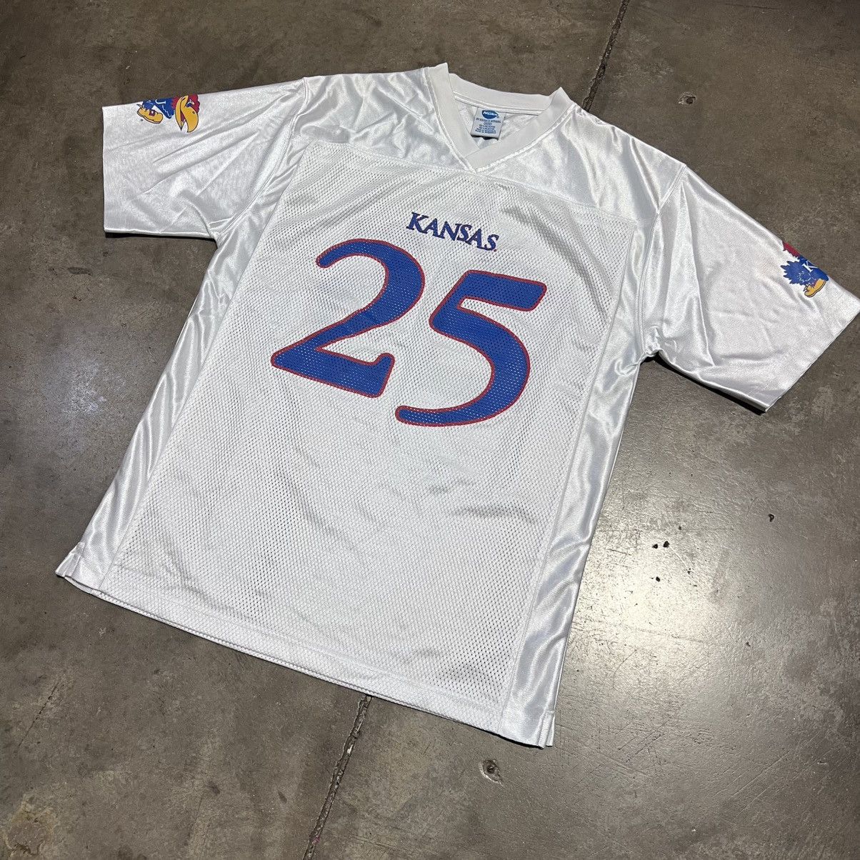 NCAA Vintage Kansas Jayhawks Mesh Football Jersey NCAA Logo 25 Size US M / EU 48-50 / 2 - 2 Thumbnail