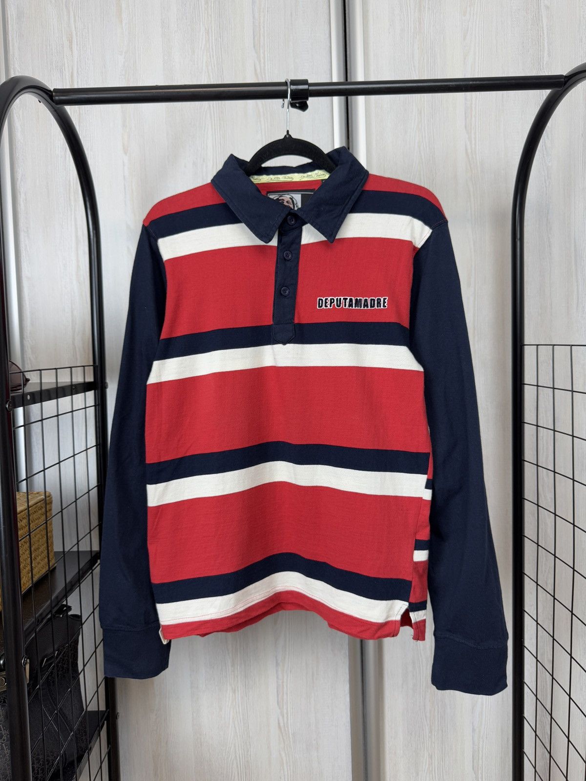 Designer De Puta Madre fuck pedophilia Italian blood rugby polo Size US L / EU 52-54 / 3 - 1 Thumbnail