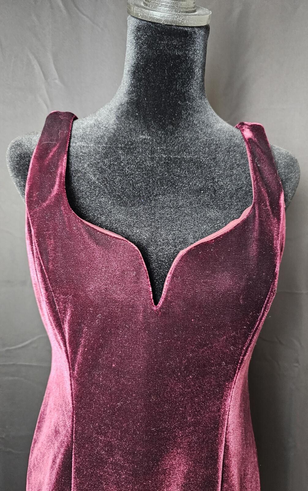 Other Donna Morgan Dress Burgandy Womens Size 6 Velvet Cocktail Size M / US 6-8 / IT 42-44 - 3 Thumbnail