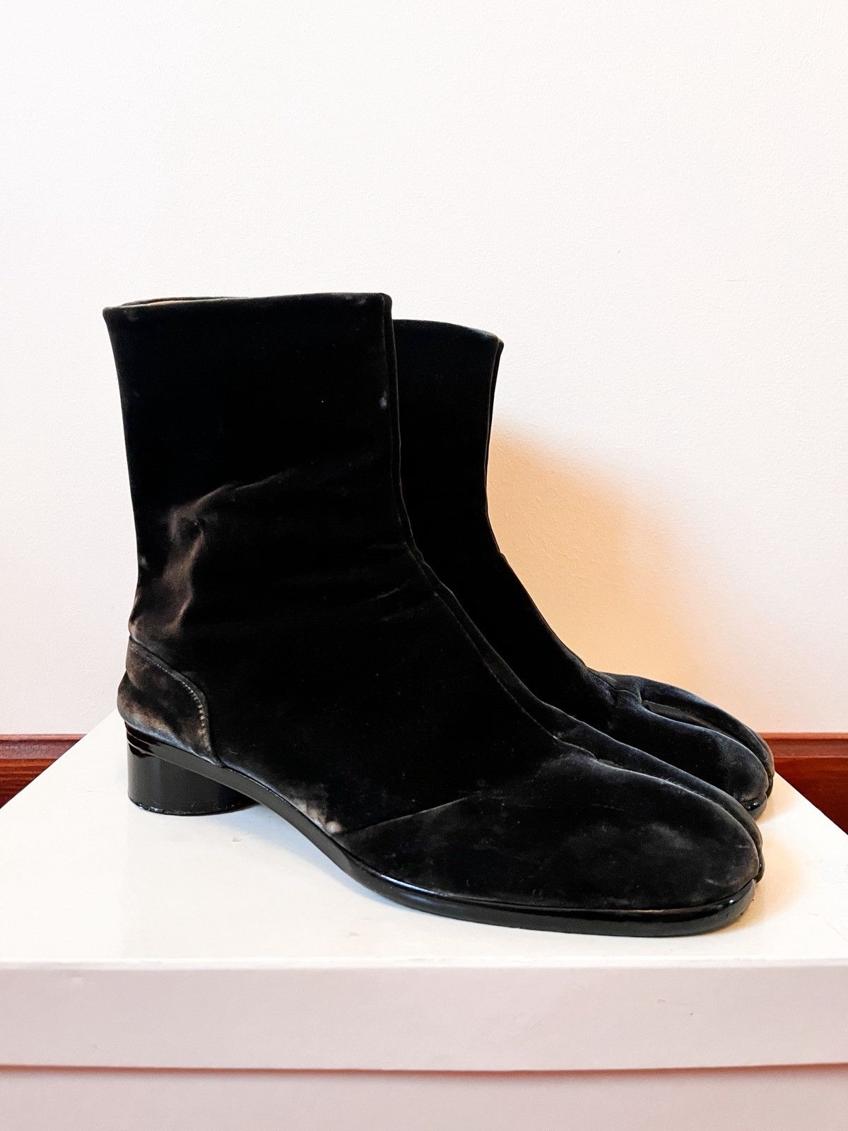靴 Maison Margiela tabi boots 44 Tabi Boots 44 Black Heel 8Cm | eBay