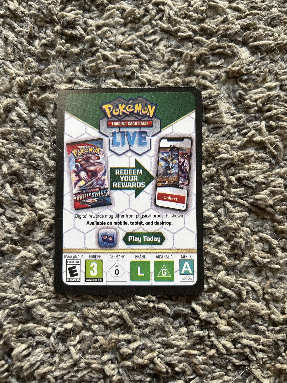 Pokemon 2022 Pokémon Redeem Card Size ONE SIZE - 1 Thumbnail