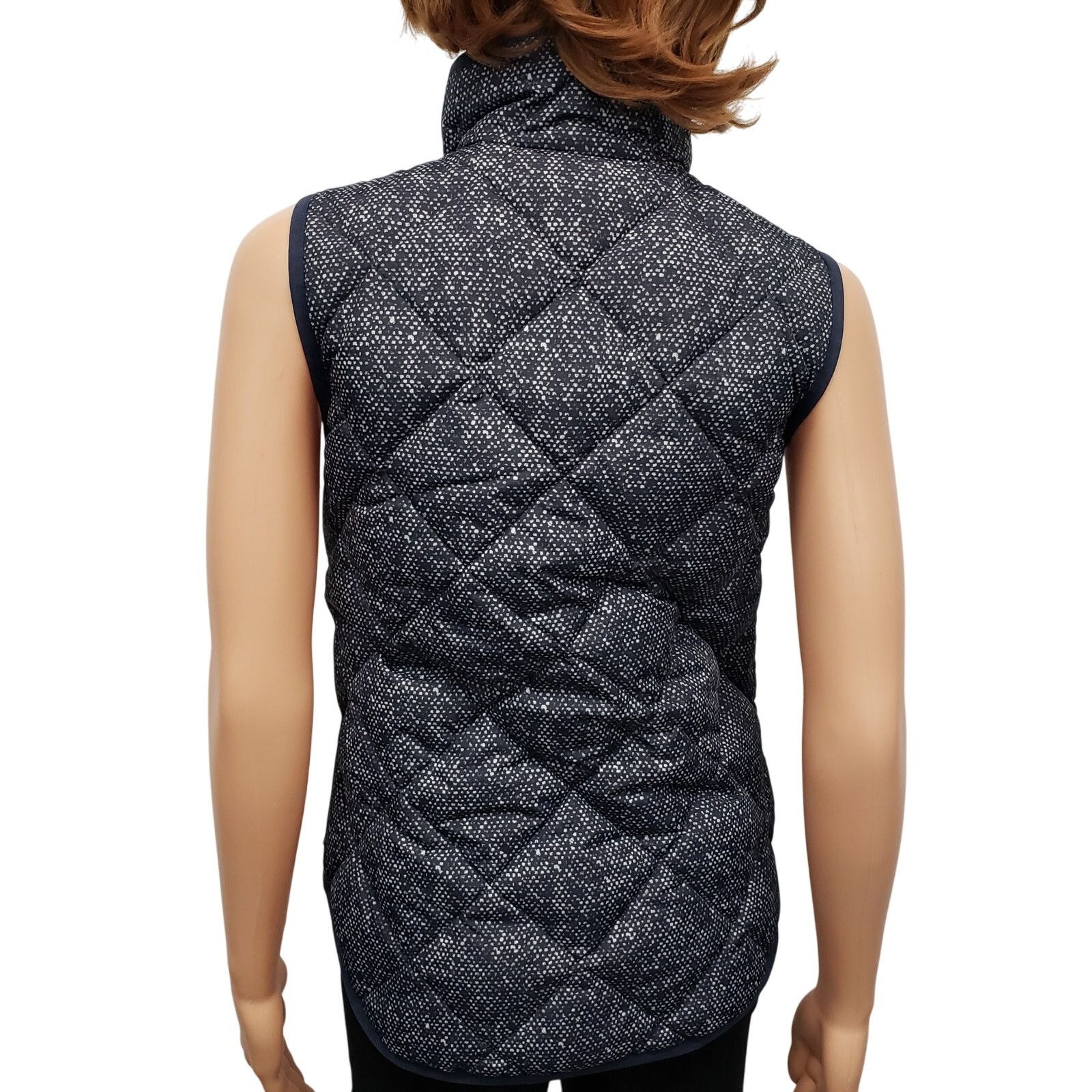 J.Crew J.CREW Excursion Vest Quilted Down Speckled Navy XXS/XS/S Size ONE SIZE - 4 Thumbnail