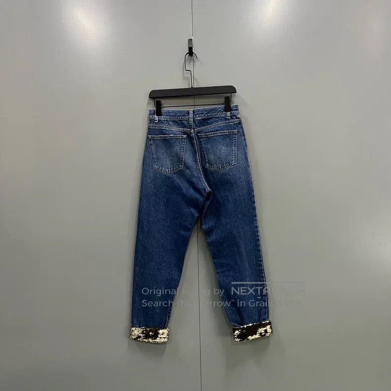 Saint Laurent Paris Saint Laurent Paris Sequin jeans Size 25" / US 0 / IT 36 - 2 Thumbnail