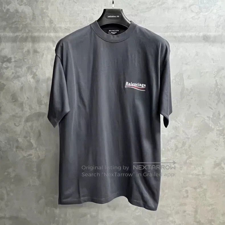 Balenciaga Balenciaga Graphite Coke Embroidered T-shirt. Size US S / EU 44-46 / 1 - 1 Thumbnail