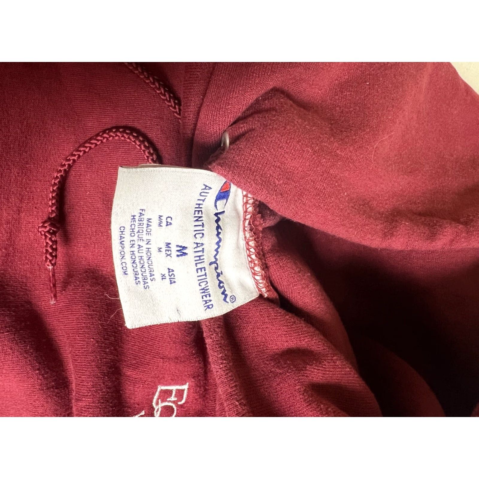 Champion Champion Hoodie Mens M Red Embroidered Chest Pullover Equinox Resort Vermont 90s? Size US M / EU 48-50 / 2 - 4 Thumbnail