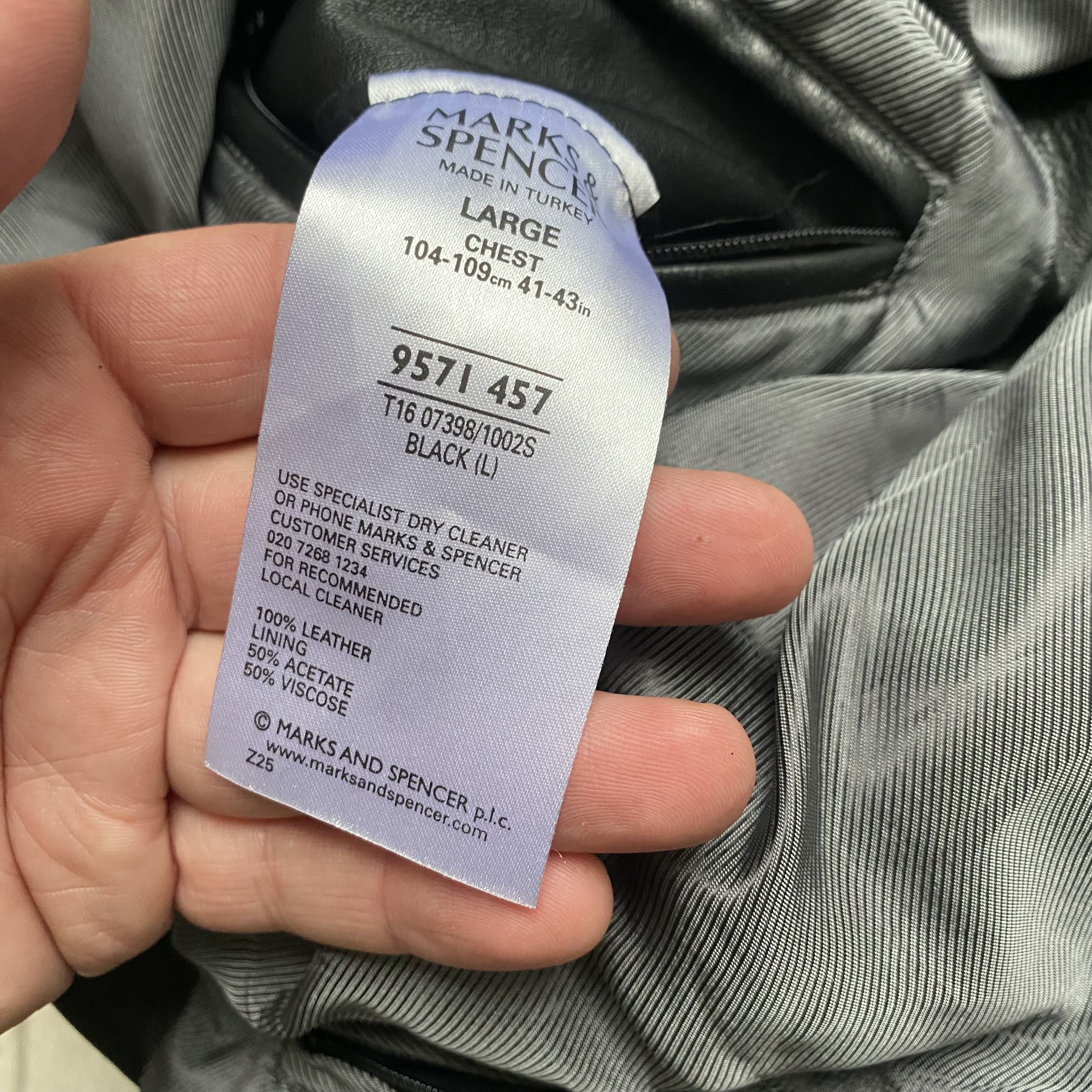 Genuine Leather 🔥 Vintage 90s Designer Leather Jacket USA Balenciaga style Size US L / EU 52-54 / 3 - 10 Thumbnail