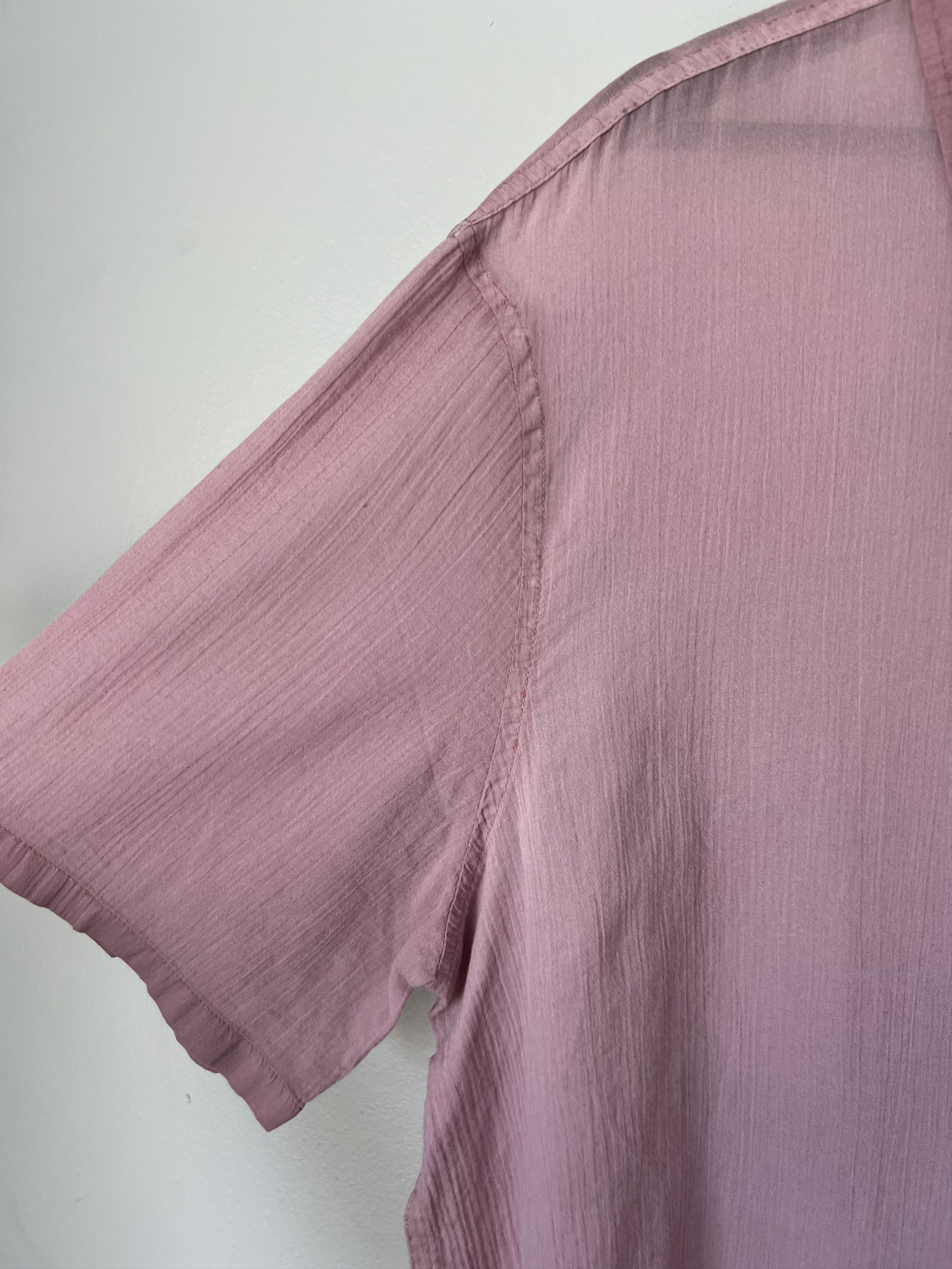 Our Legacy Our Legacy Coated Voile Short Sleeve Box Shirt in Lilac Size US S / EU 44-46 / 1 - 4 Thumbnail