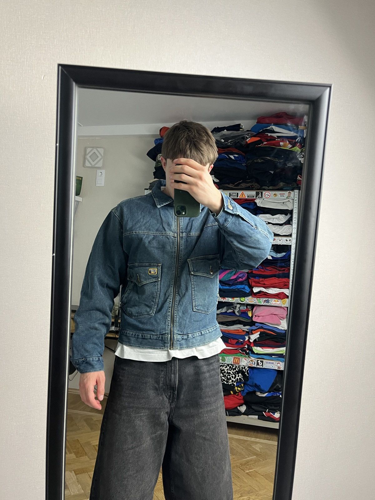 Caterpillar Vintage 90’s Cat Active Plaid Work Jacket Denim Caterpillar Size US S / EU 44-46 / 1 - 3 Thumbnail