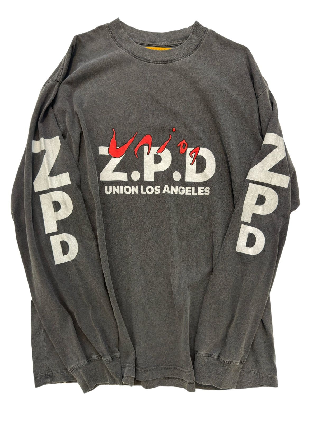 Image of Rrr 123 x Union La Rrr-123 Zpd Japan Exc. Overdyed Longsleeve in Grey, Men's (Size XL)