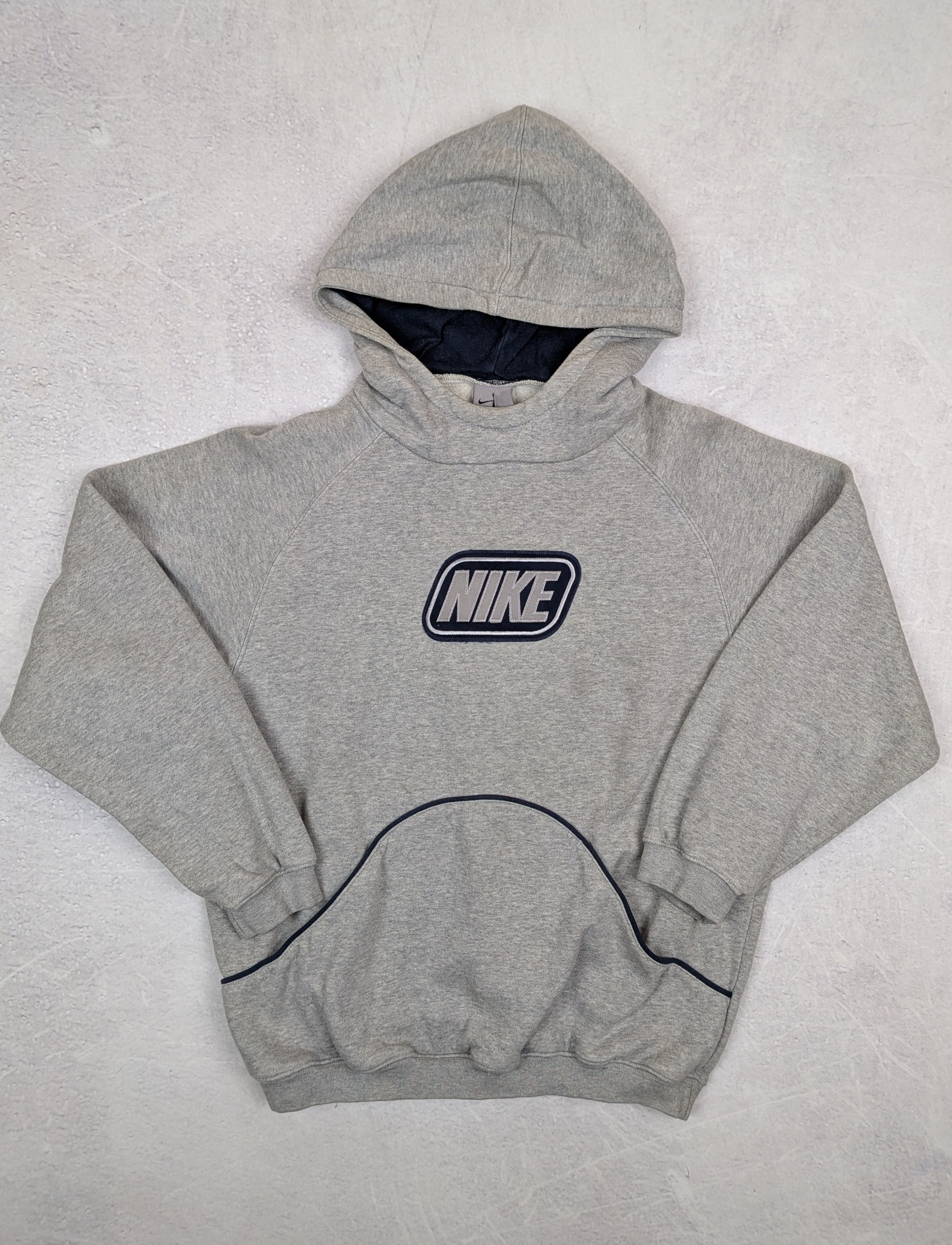 Nike Nike Rare Vintage Y2K Grey Hoodie Big Spellout Size XS/S Size US XS / EU 42 / 0 - 2 Thumbnail