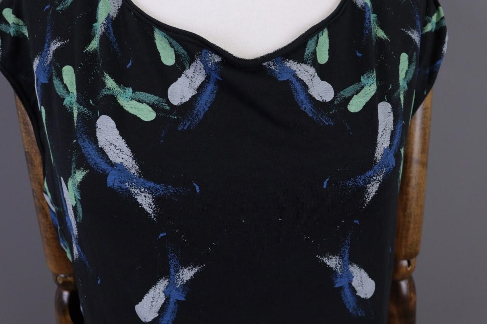 Designer Cop Copine Antibes Graffiti Summer Tunic Top Shirt Size L Size L / US 10 / IT 46 - 2 Thumbnail
