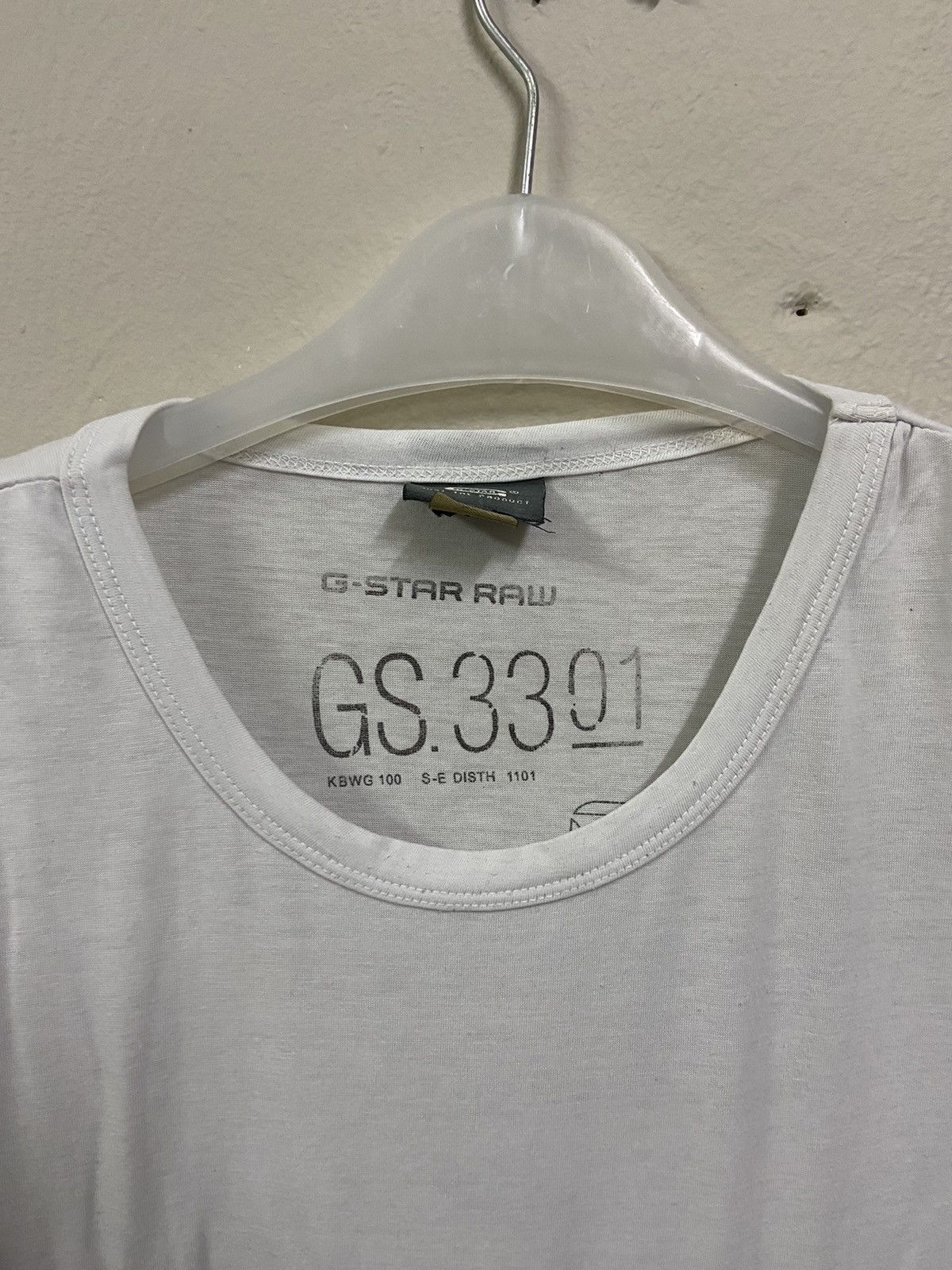 G-Star G Star Raw T-Shirt White Big Central Logo Size US XL / EU 56 / 4 - 3 Thumbnail