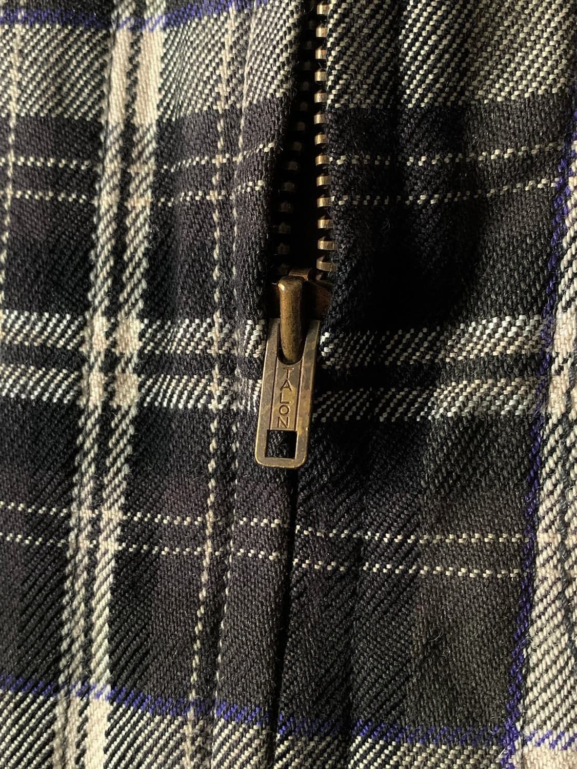 Talon Elbow patch Checkered Plaid Detroit Work jacket junya