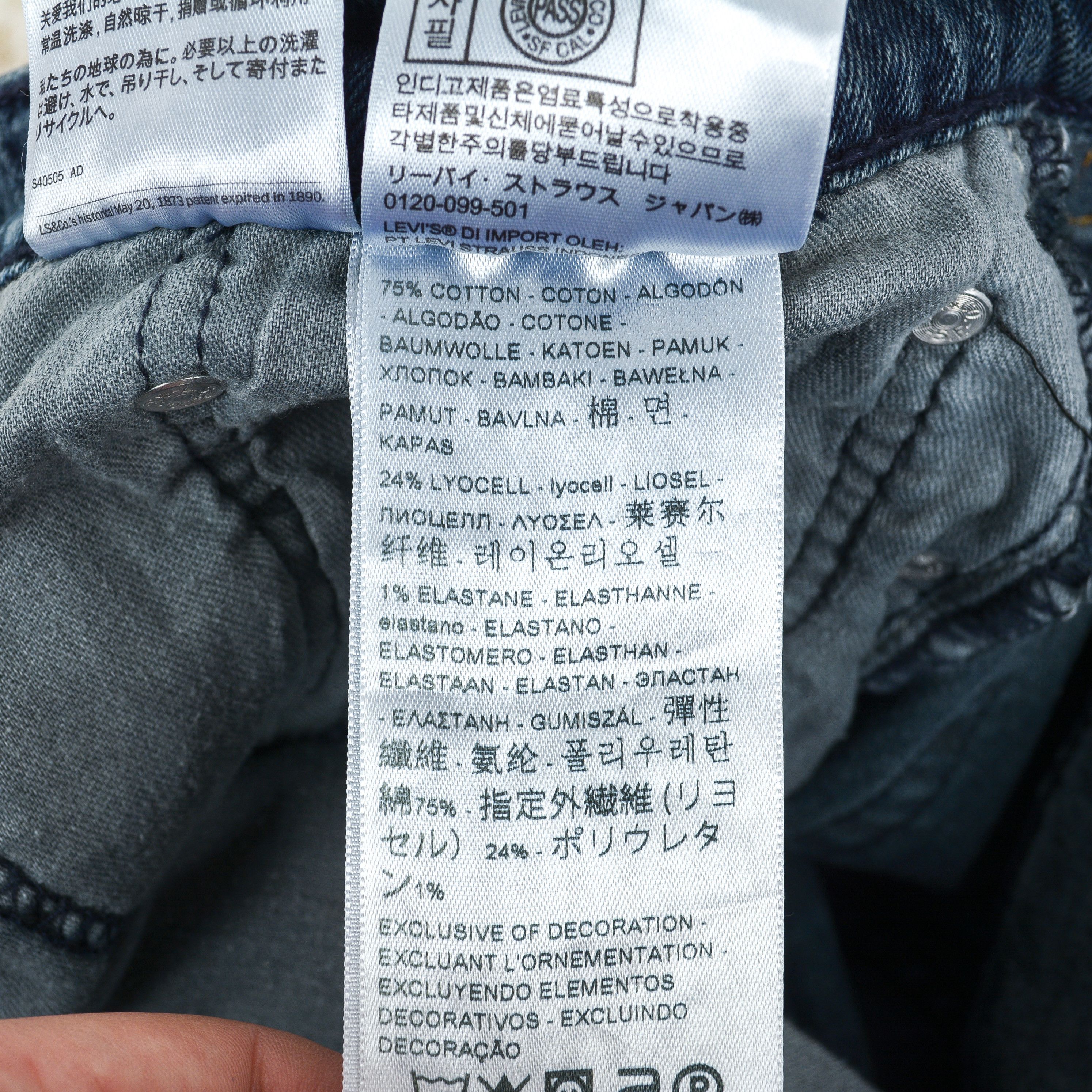 Levi's 511 W38 L34 Slim Fit Straight Leg Jeans Denim Pants Trousers Size US 38 / EU 54 - 5 Thumbnail