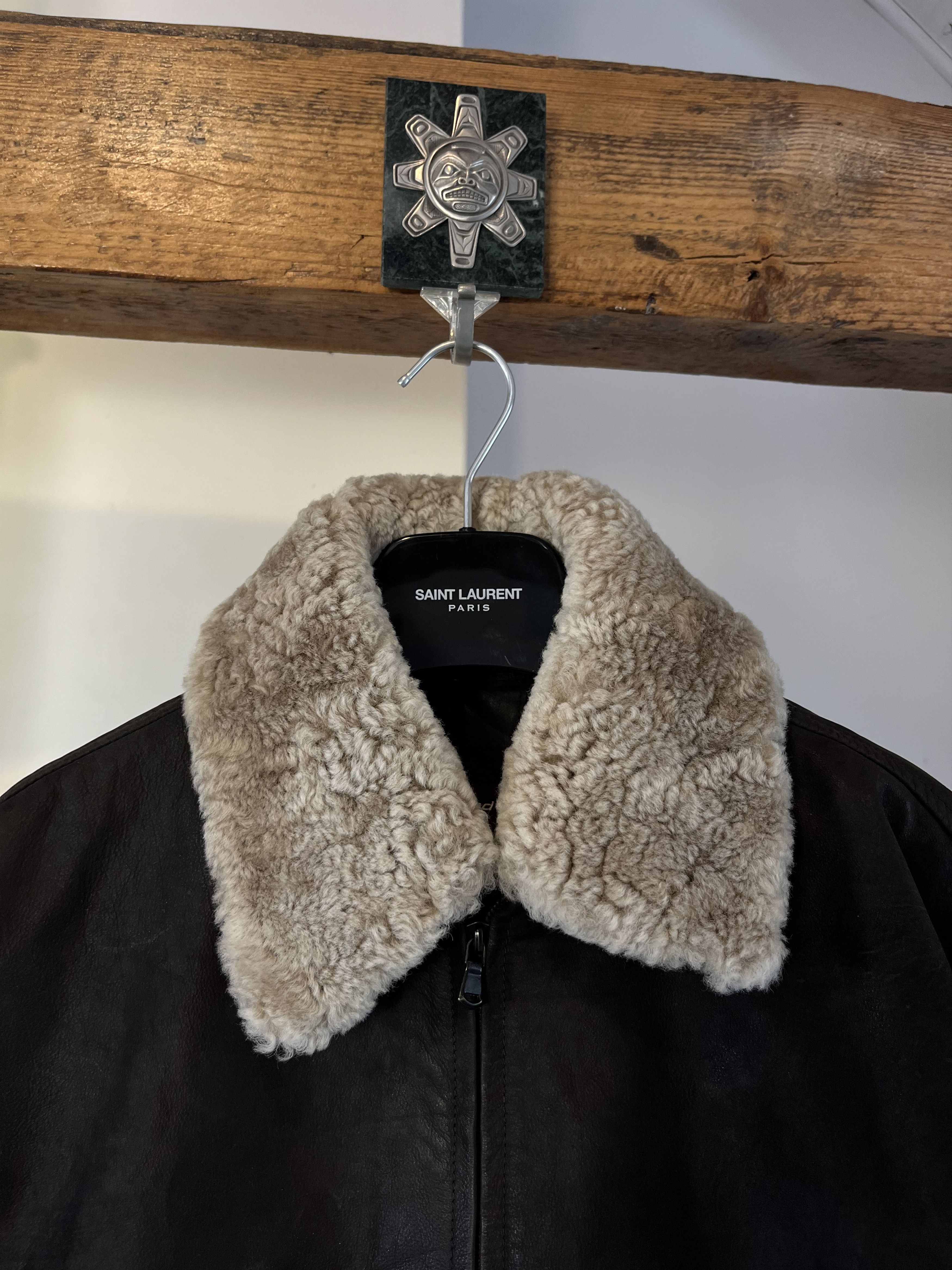 Vintage Vintage Flyers Shearling Leather Jacket with Fur Size US S / EU 44-46 / 1 - 3 Thumbnail