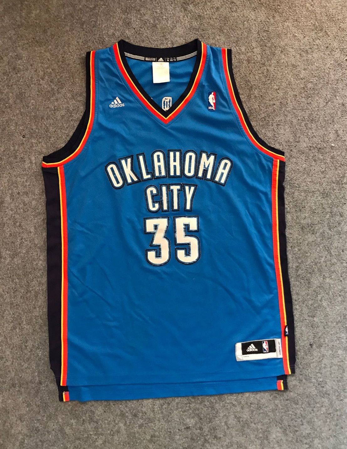 Adidas JERSEY NBA OKLAHOMA CITY ADIDAS KEVIN DURANT VINTAGE Size US XL / EU 56 / 4 - 1 Thumbnail