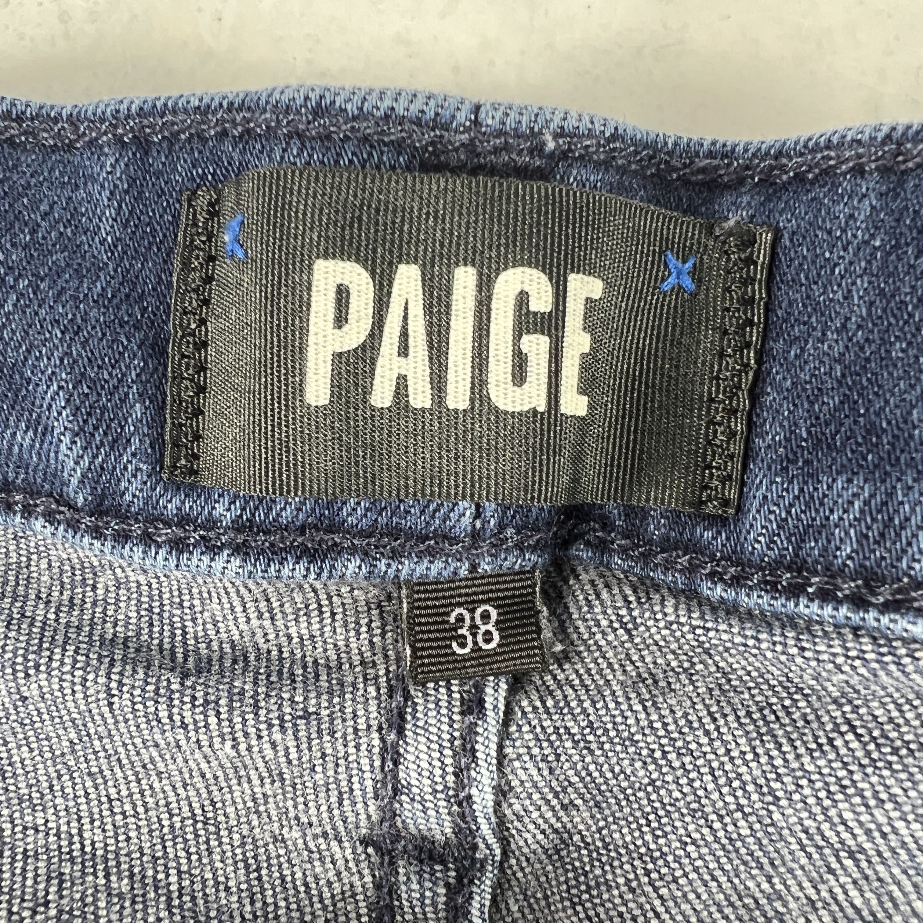 Paige Paige Jeans Lennox Slim Straight Blue Stretch Denim Size US 39 - 7 Thumbnail