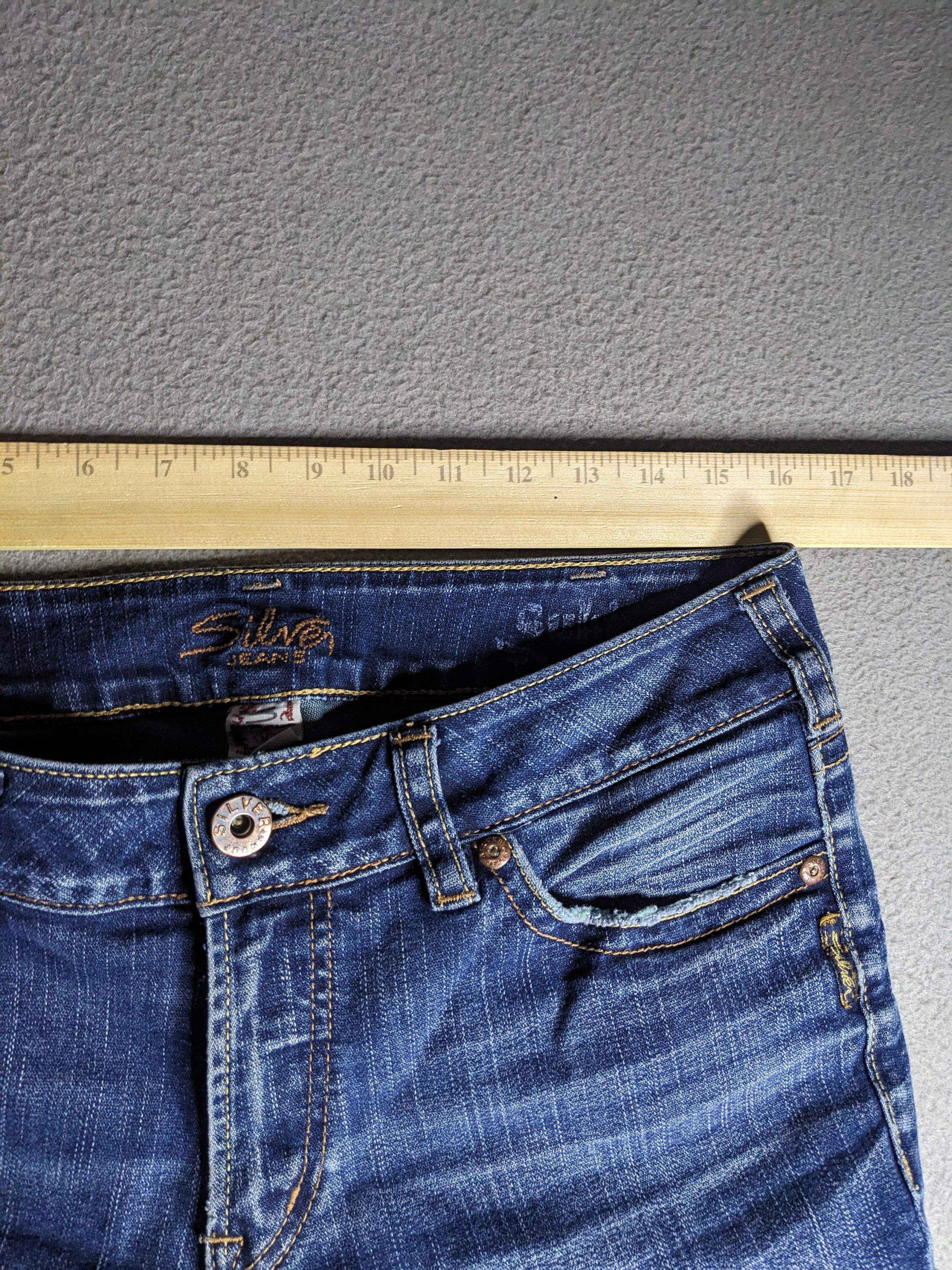 Silver Jeans Co. Silver Jeans Co Suki Bootcut Denim Jeans 32x28 Flare Y2K Size 32" / US 10 / IT 46 - 17 Thumbnail