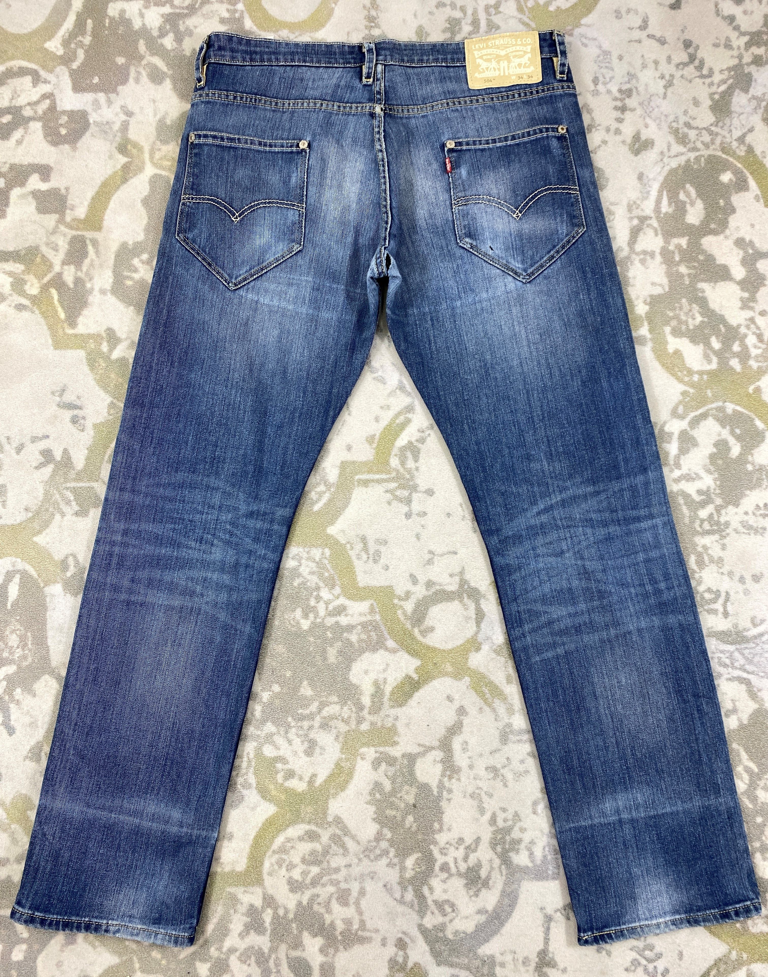 Levi's Distressed Blue Vintage Levi's 550 36x33 Denim -JN2122 Size US 36 / EU 52 - 2 Thumbnail